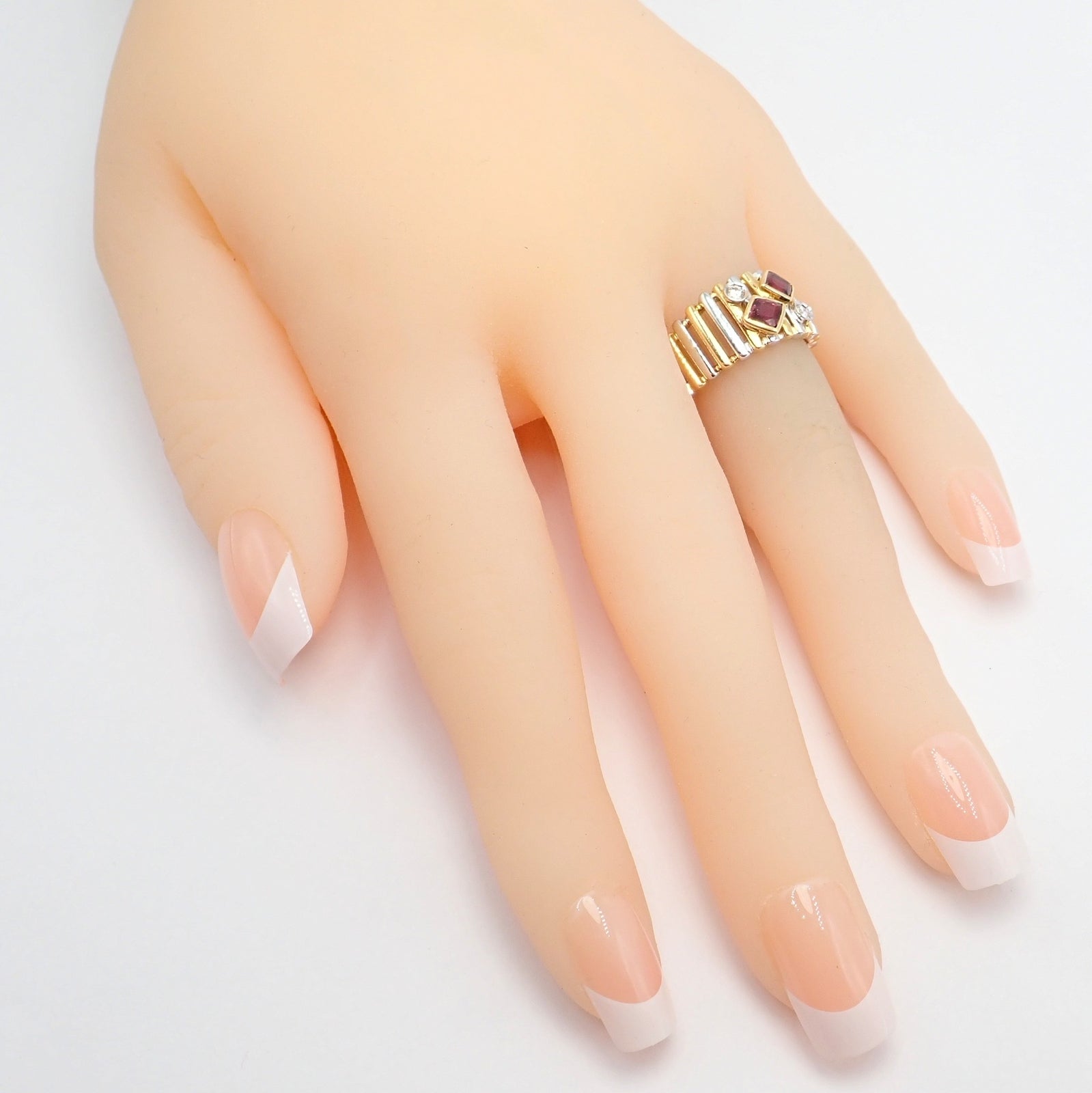 Van Cleef & Arpels Jewelry & Watches:Fine Jewelry:Rings Rare! Authentic Van Cleef & Arpels 18k Yellow + White Gold Diamond Ruby Ring