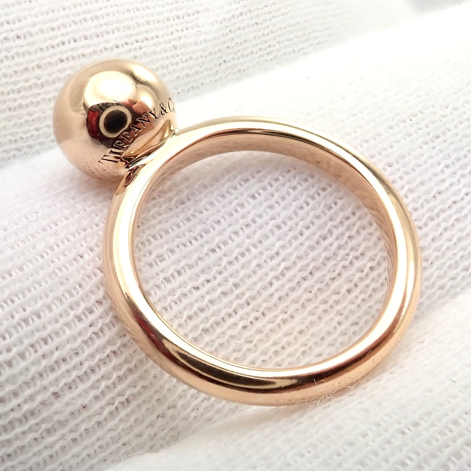 Tiffany & Co. Jewelry & Watches:Fine Jewelry:Rings Tiffany & Co. 18k Yellow Gold New York Ball Globe Ring Sz 3.75