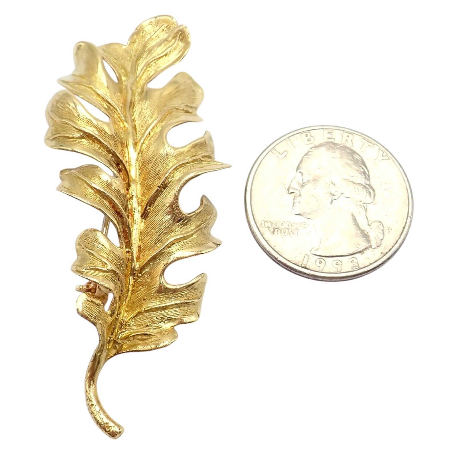 Tiffany & Co. Jewelry & Watches:Fine Jewelry:Brooches & Pins Vintage! Tiffany & Co. 18k Yellow Gold Leaf Pin Brooch