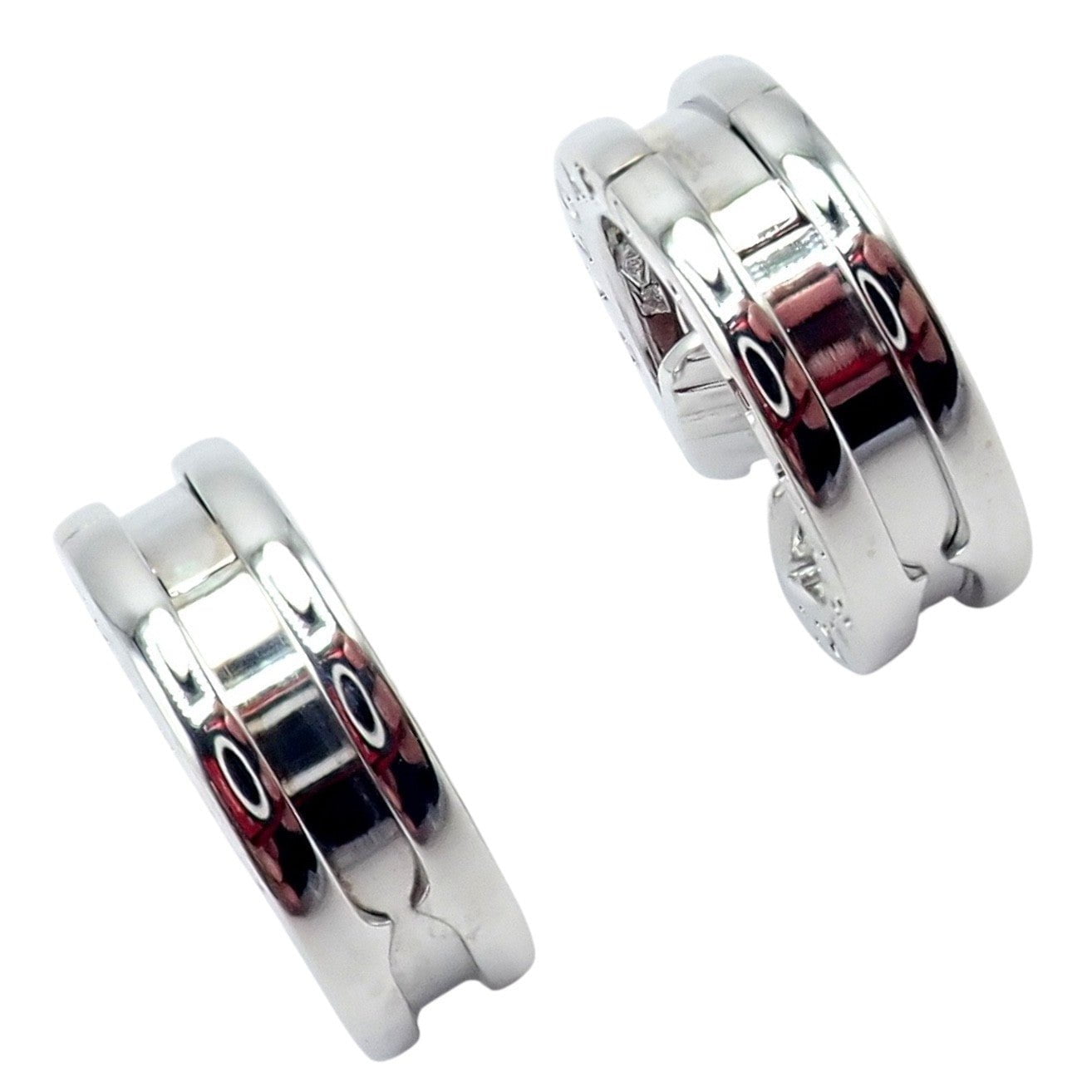 Bulgari Jewelry & Watches:Fine Jewelry:Earrings Authentic! Vintage BULGARI BULGARI B.Zero1 18k White Gold Earrings