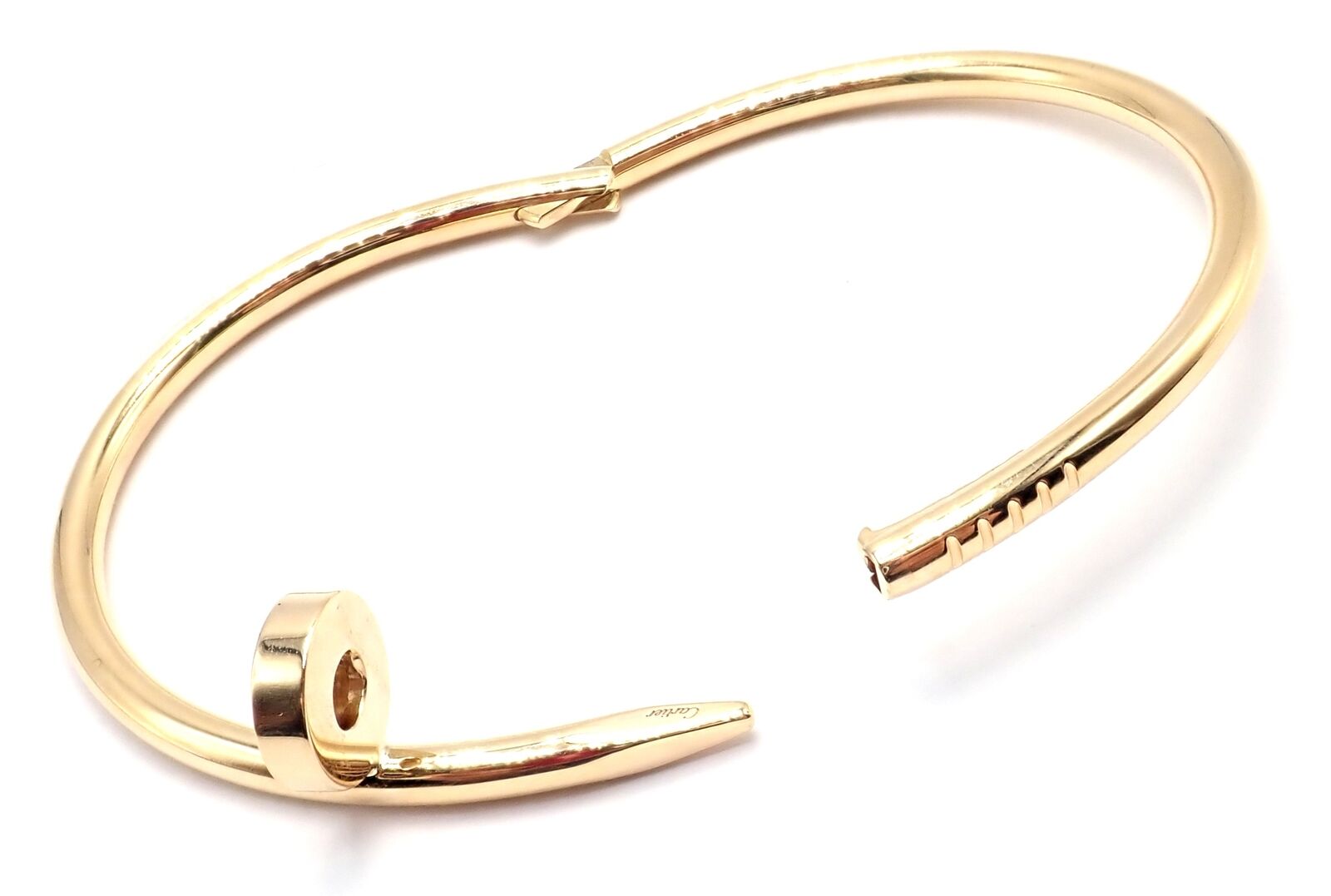 Cartier Juste un Clou Nail 18k Yellow Gold Bangle Bracelet Size 17 Paper | Fortrove