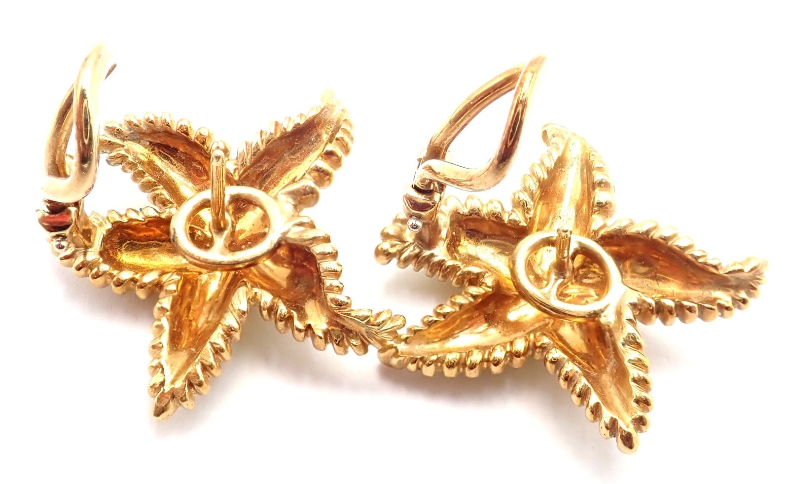 Tiffany & Co. Jewelry & Watches:Fine Jewelry:Earrings Authentic! Vintage Tiffany & Co Starfish 18k Yellow Gold Large Earrings