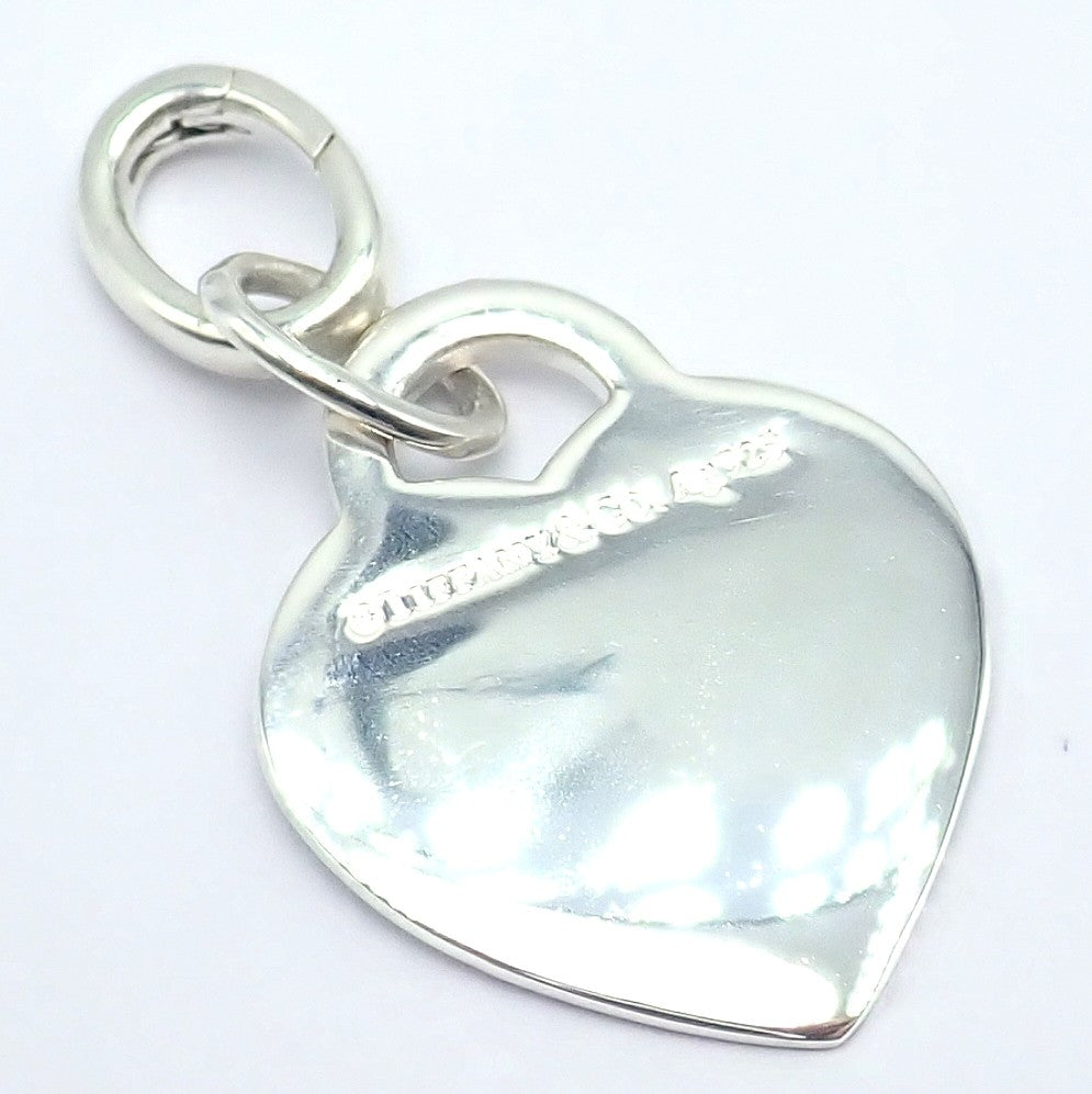 Tiffany & Co Silver Heart Tag Charm + Toggle Bracelet + Oval Jump Ring Clasp | Fortrove