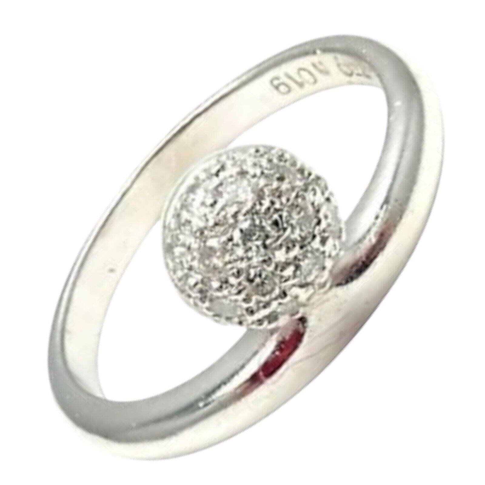 Tous 18k White Gold Diamond Ring 5.25 | Fortrove