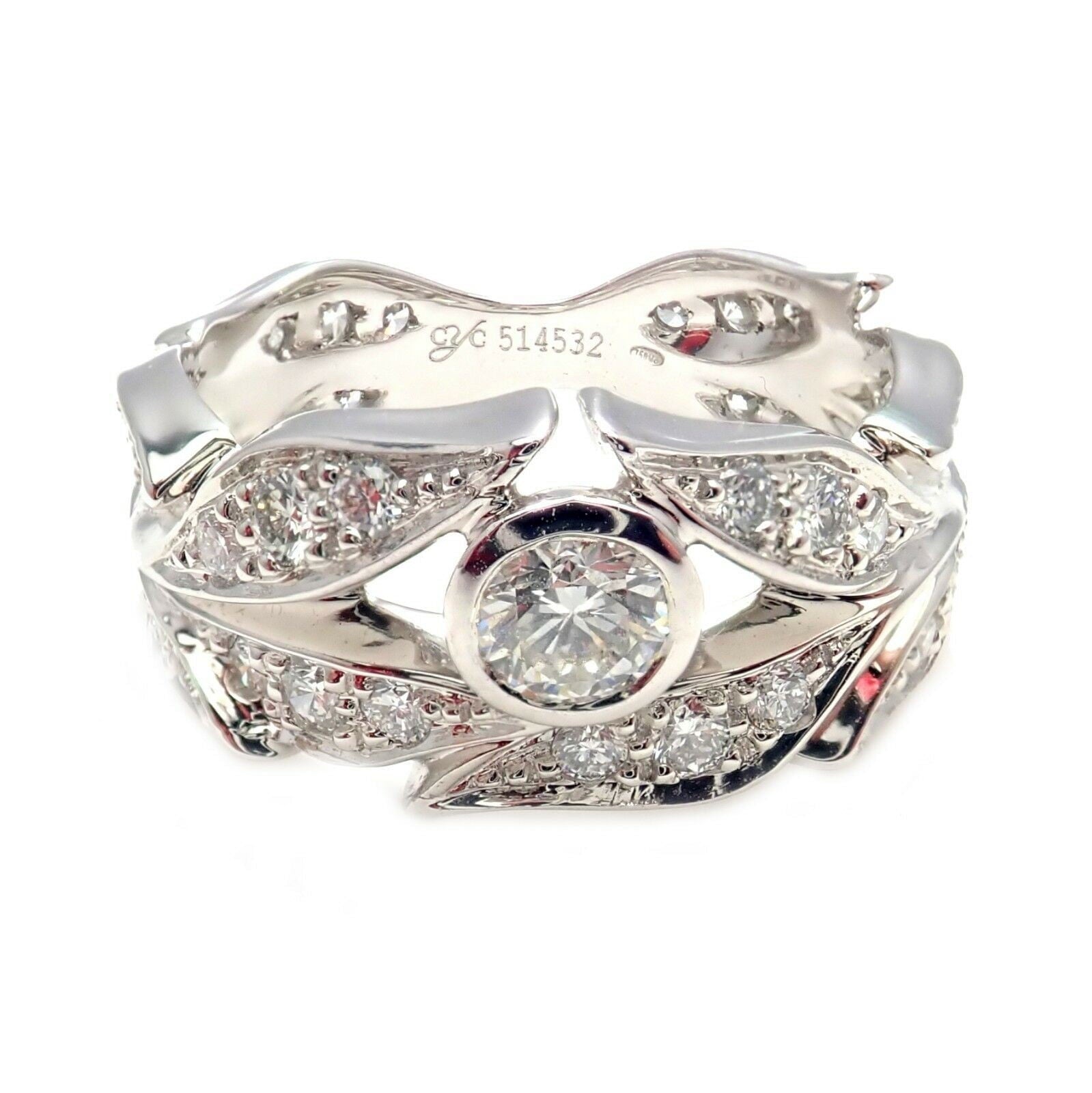 Damiani Jewelry & Watches:Vintage & Antique Jewelry:Rings Authentic Carrera Y Carrera 18k Mi Princes Greco Roman Diamond Crown Ring Size 6