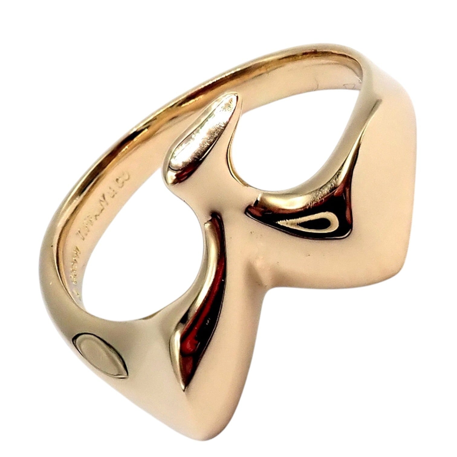 Authentic! Vintage Tiffany & Co. 18k Yellow Gold Peretti Bird Ring Sz 5 | Fortrove