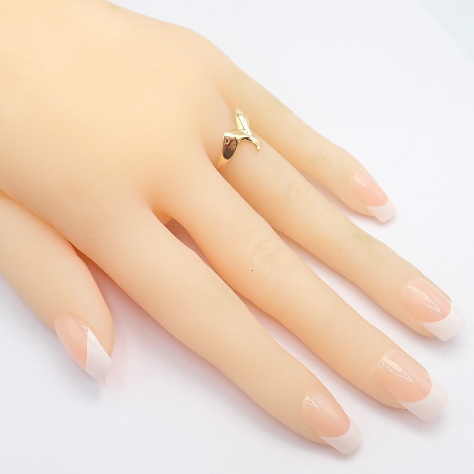 Authentic! Vintage Tiffany & Co. 18k Yellow Gold Peretti Bird Ring Sz 5 | Fortrove