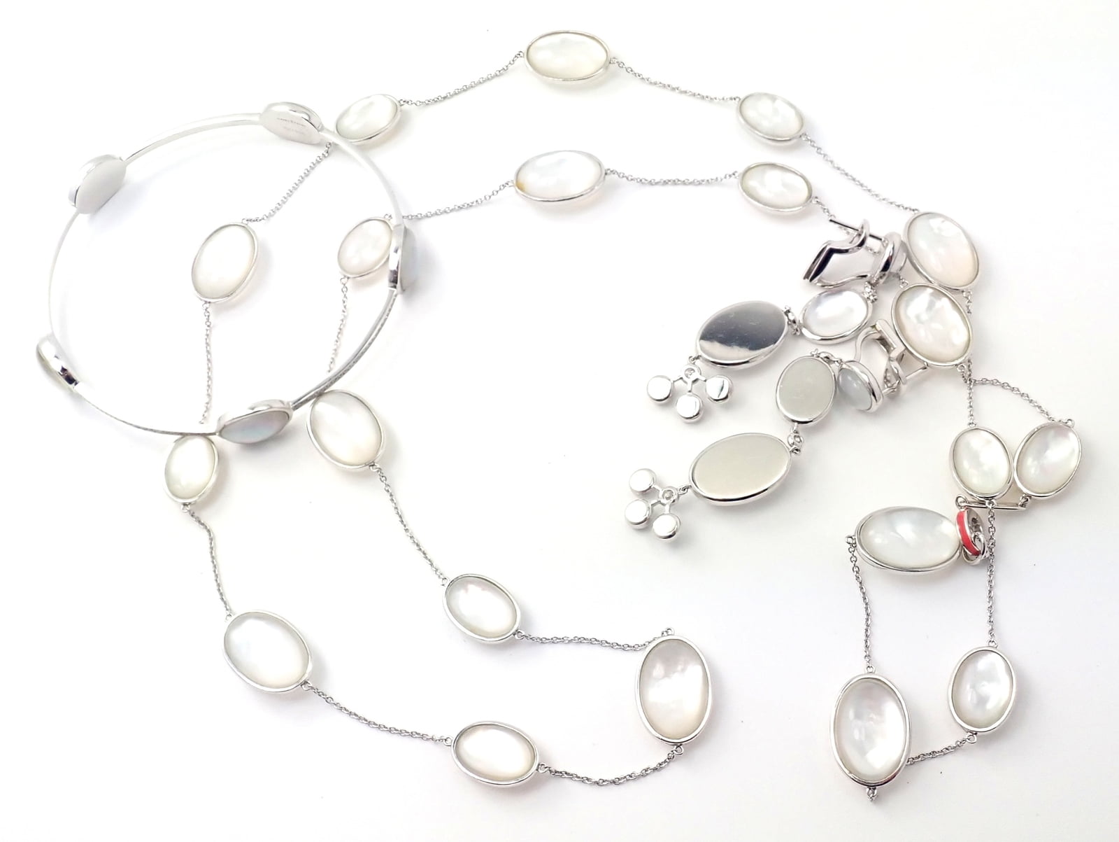 Ivanka Trump Jewelry & Watches:Fine Jewelry:Jewelry Sets Ivanka Trump Bubble 18k Gold Diamond Crystal MOP Set Necklace Bracelet Earrings