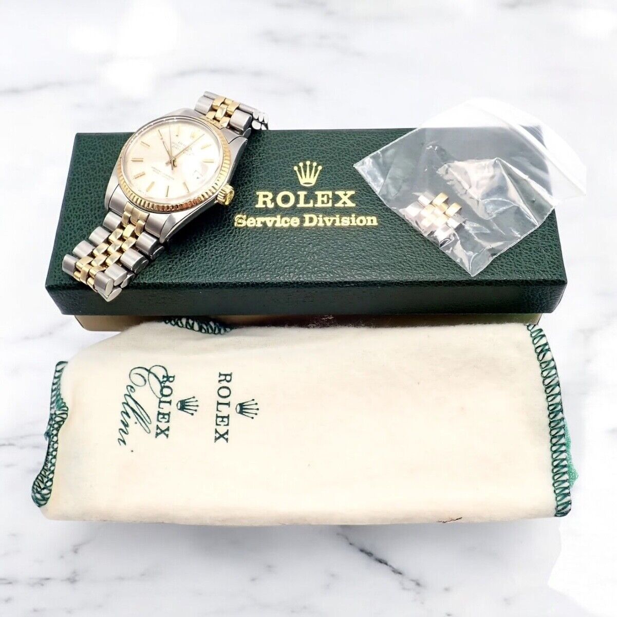 Rolex Jewelry & Watches:Watches, Parts & Accessories:Watches:Wristwatches Rolex Oyster Perpetual Watch Datejust 36mm Stainless 18K Gold Jubilee Band Mens