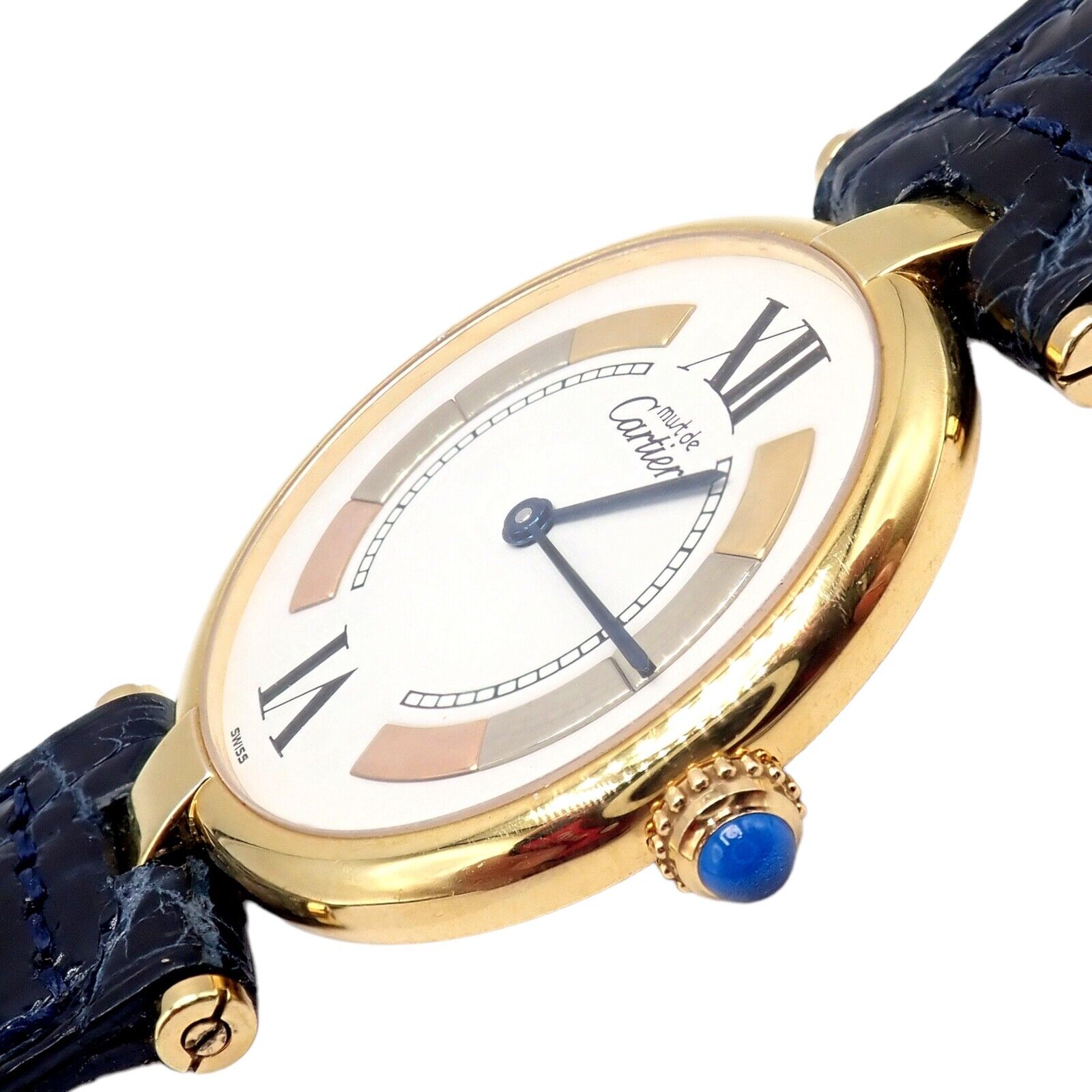 Must de cartier vermeil watch best sale