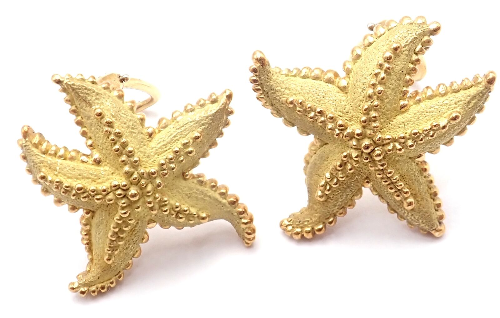 Tiffany & Co. Jewelry & Watches:Fine Jewelry:Earrings Authentic! Vintage Tiffany & Co Starfish 18k Yellow Gold Large Earrings