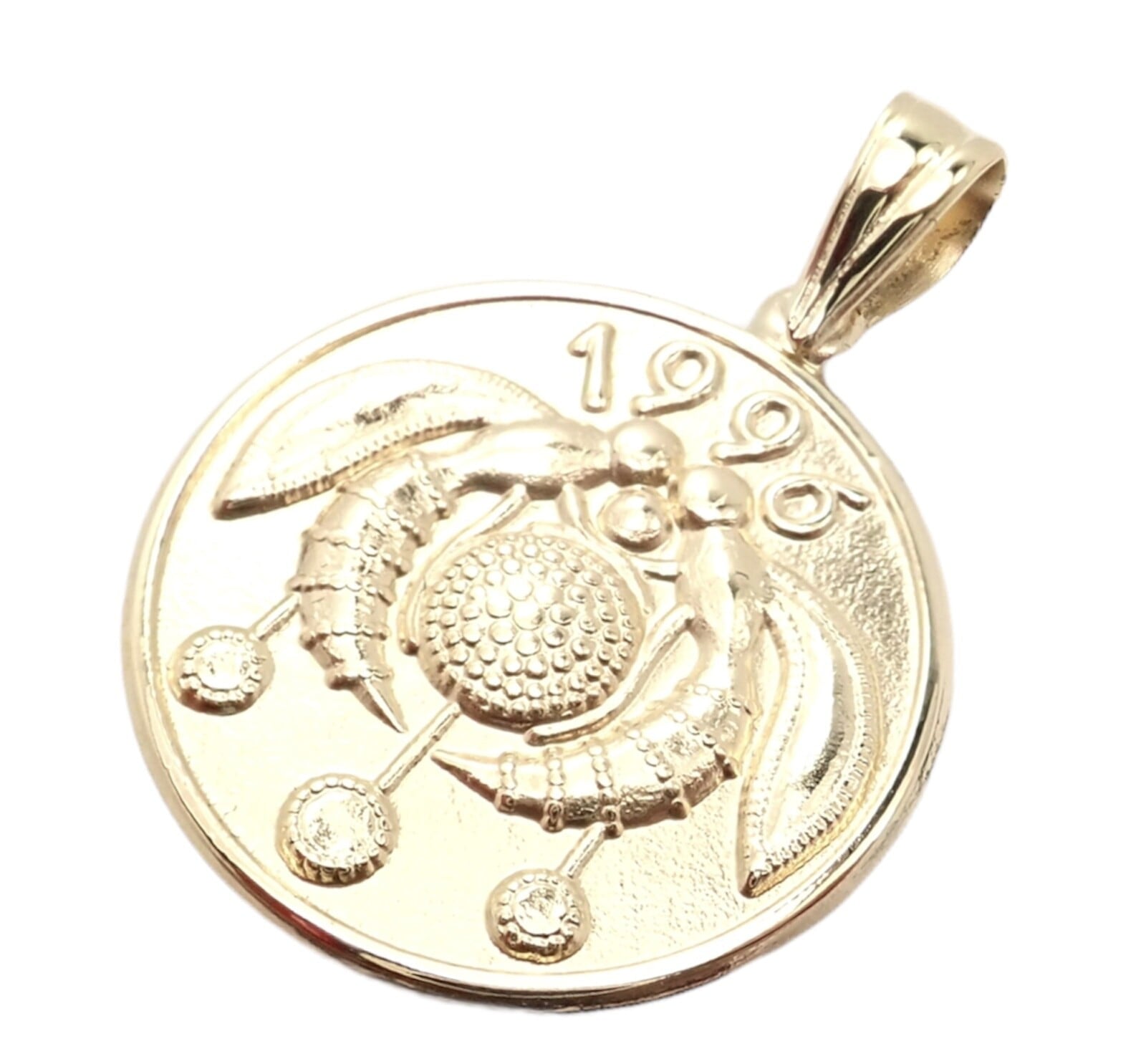Ilias Lalalounis Jewelry & Watches:Fine Jewelry:Necklaces & Pendants Rare! Vintage Ilias Lalaounis Good Luck Flower Wasp Charm Pendant 1996