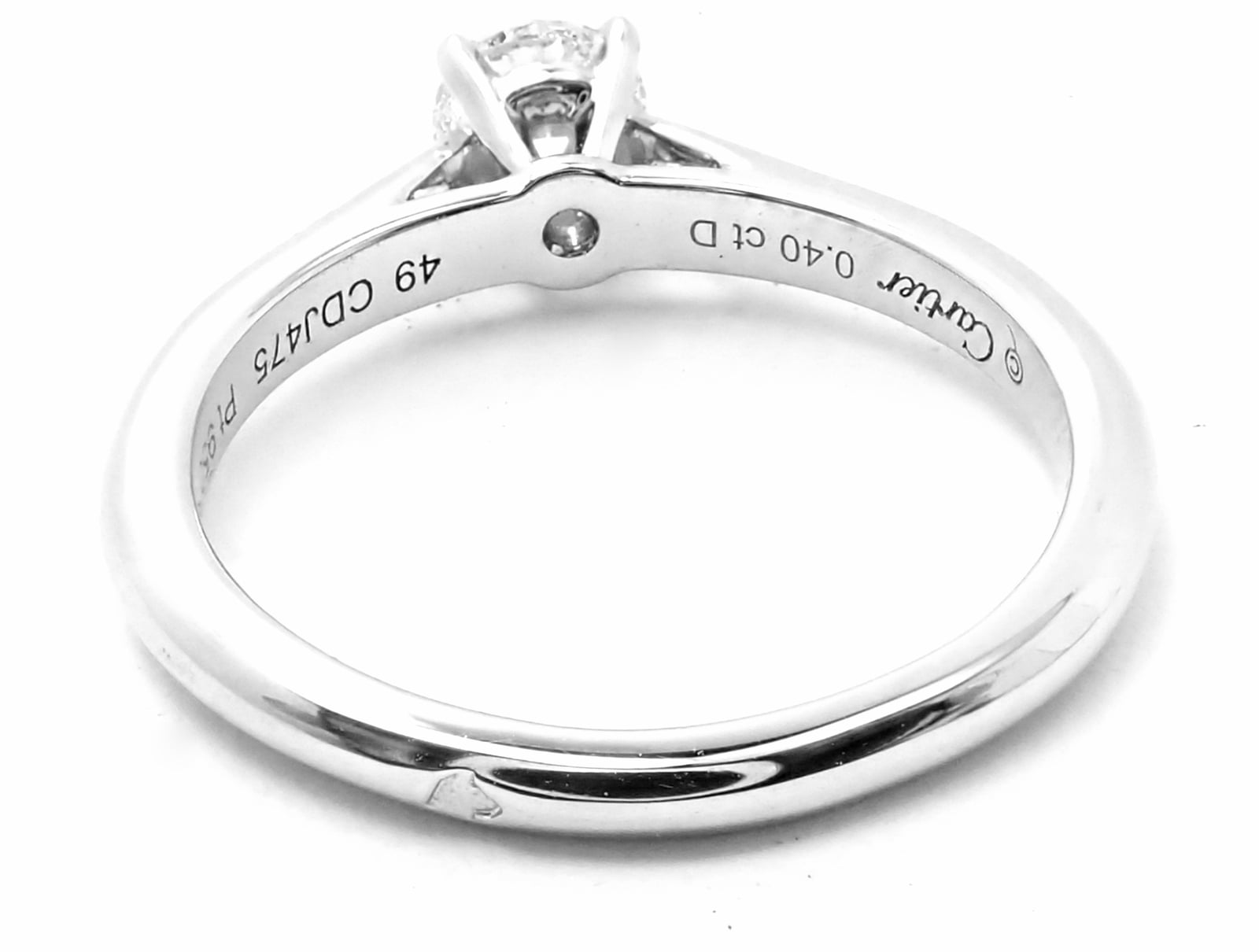 Cartier Jewelry & Watches:Fine Jewelry:Rings Authentic! Cartier Platinum .40ct VVS1/G Diamond Solitaire Engagement Ring
