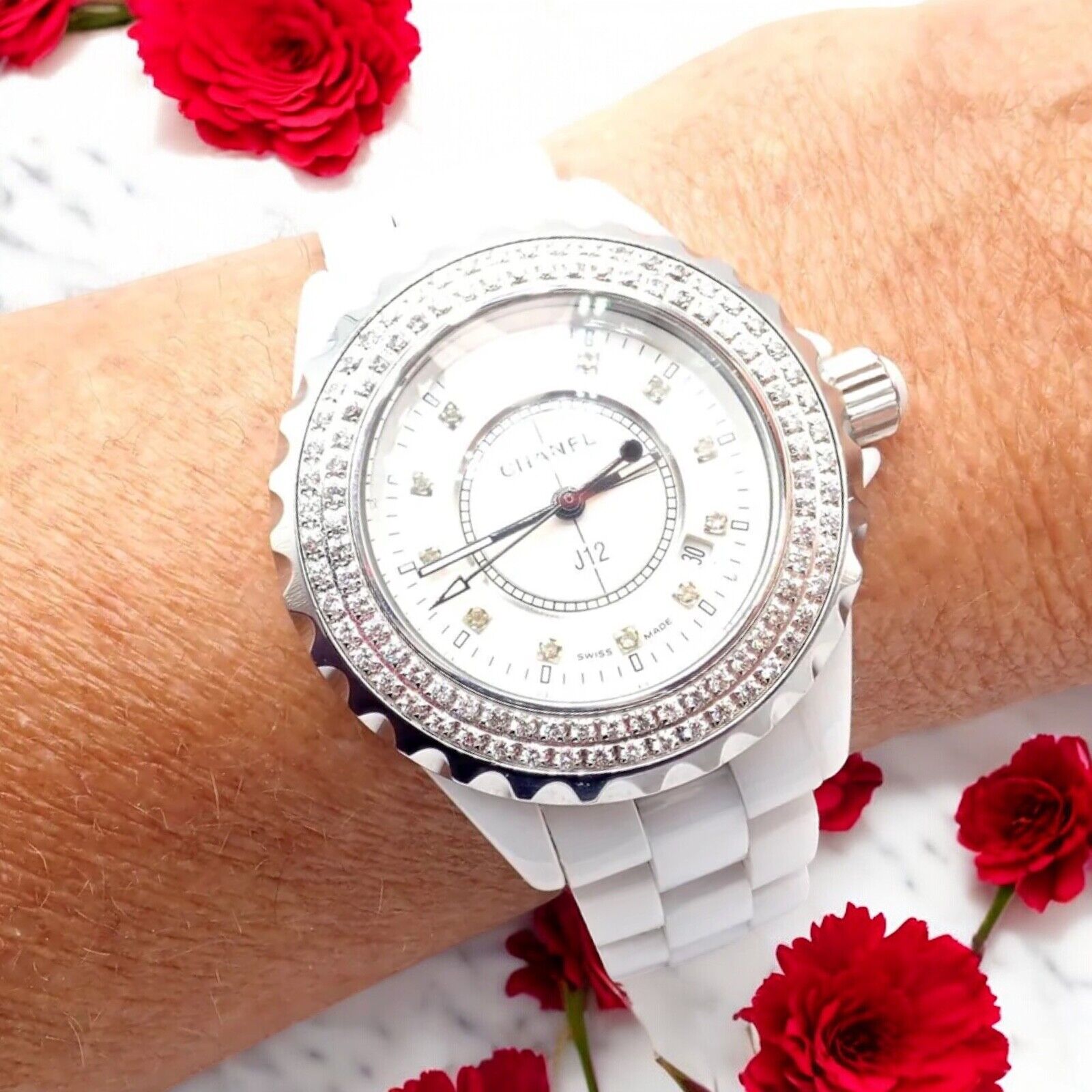 Chanel flower watch best sale