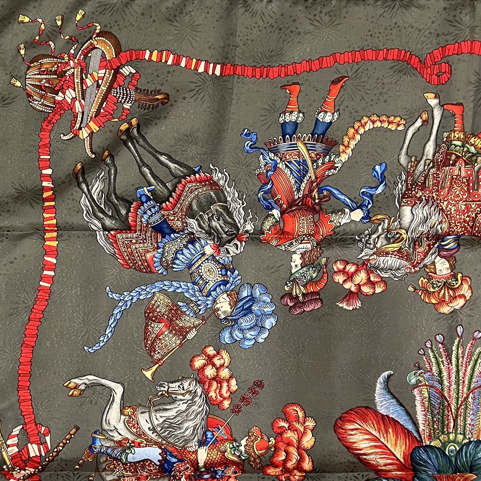 AUTHENTIC! Hermes Les Fetes du Roi Soleil Silk Scarf | Fortrove