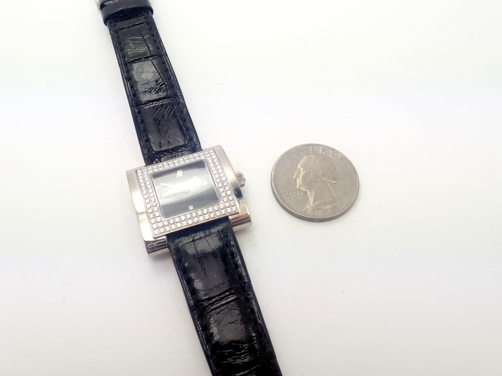 Audemars Piguet Jewelry & Watches:Watches, Parts & Accessories:Watches:Wristwatches Authentic! Vintage Audemars Piguet 18k White Gold 1.15ct Diamond Ladies Watch