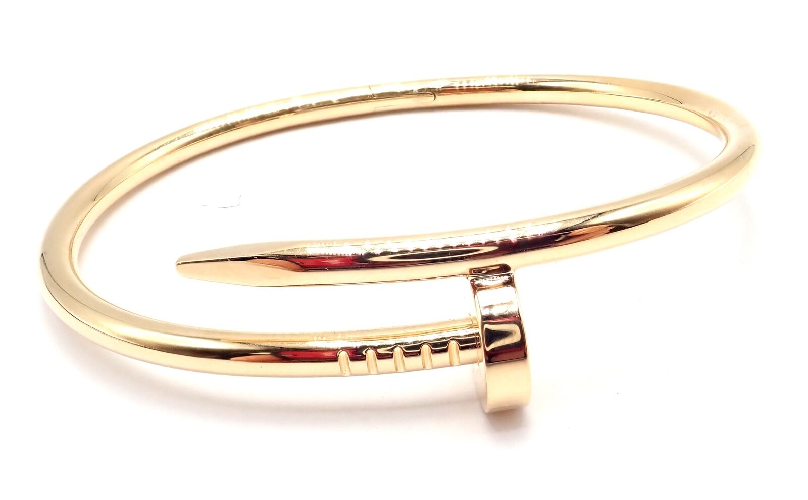 Cartier Juste un Clou Nail 18k Yellow Gold Bangle Bracelet Size 17 Paper | Fortrove