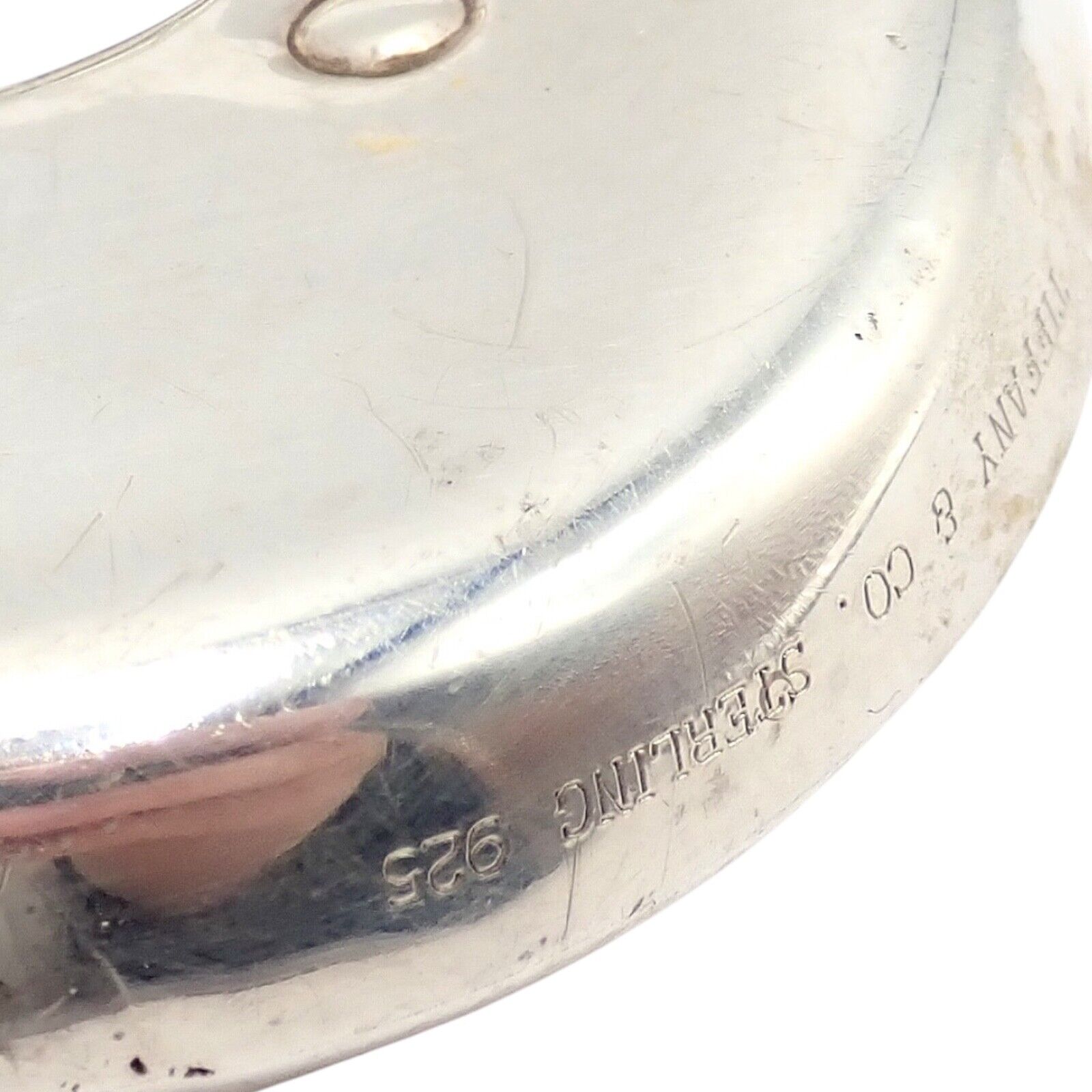 Vintage! Tiffany & Co Sterling Silver Man In The Moon Baby Rattle