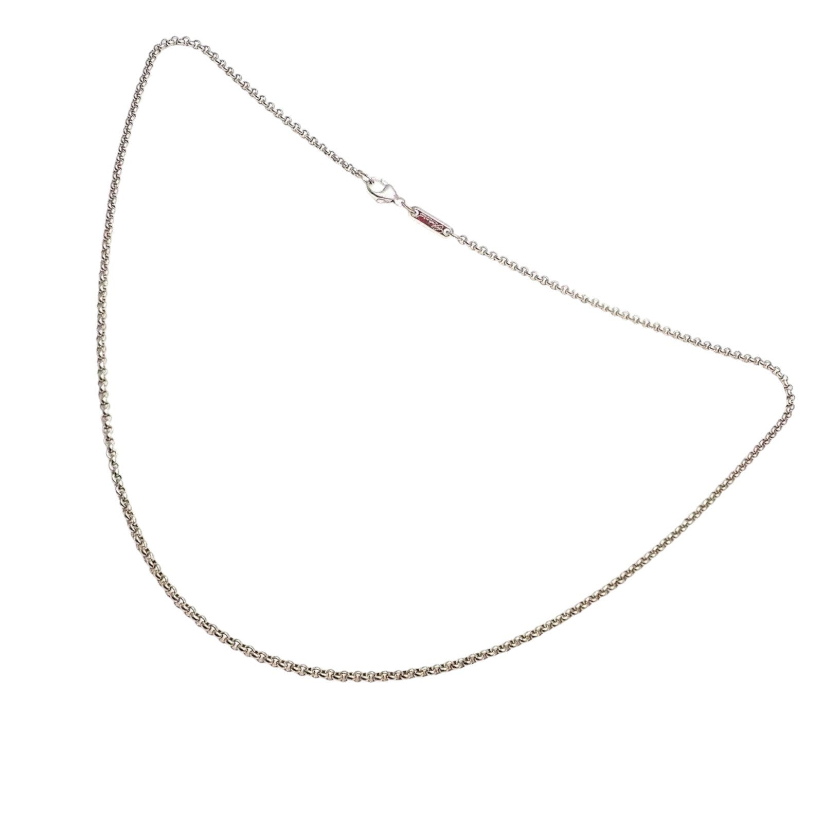 Chopard Jewelry & Watches:Fine Jewelry:Necklaces & Pendants Authentic Chopard 18k White Gold Simple Chain Necklace 16.75"
