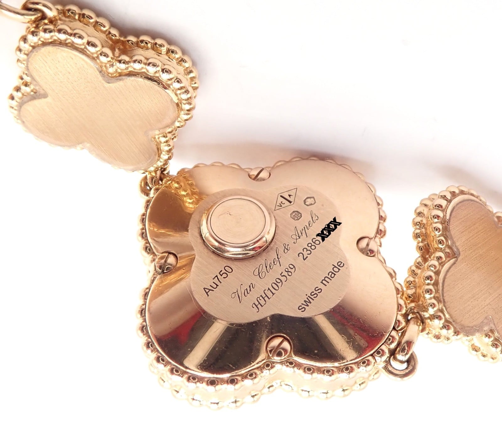Van Cleef & Arpels Jewelry & Watches:Watches, Parts & Accessories:Watches:Wristwatches Authentic! Van Cleef & Arpels Vintage Diamond MOP Sweet Alhambra 18k Gold Watch