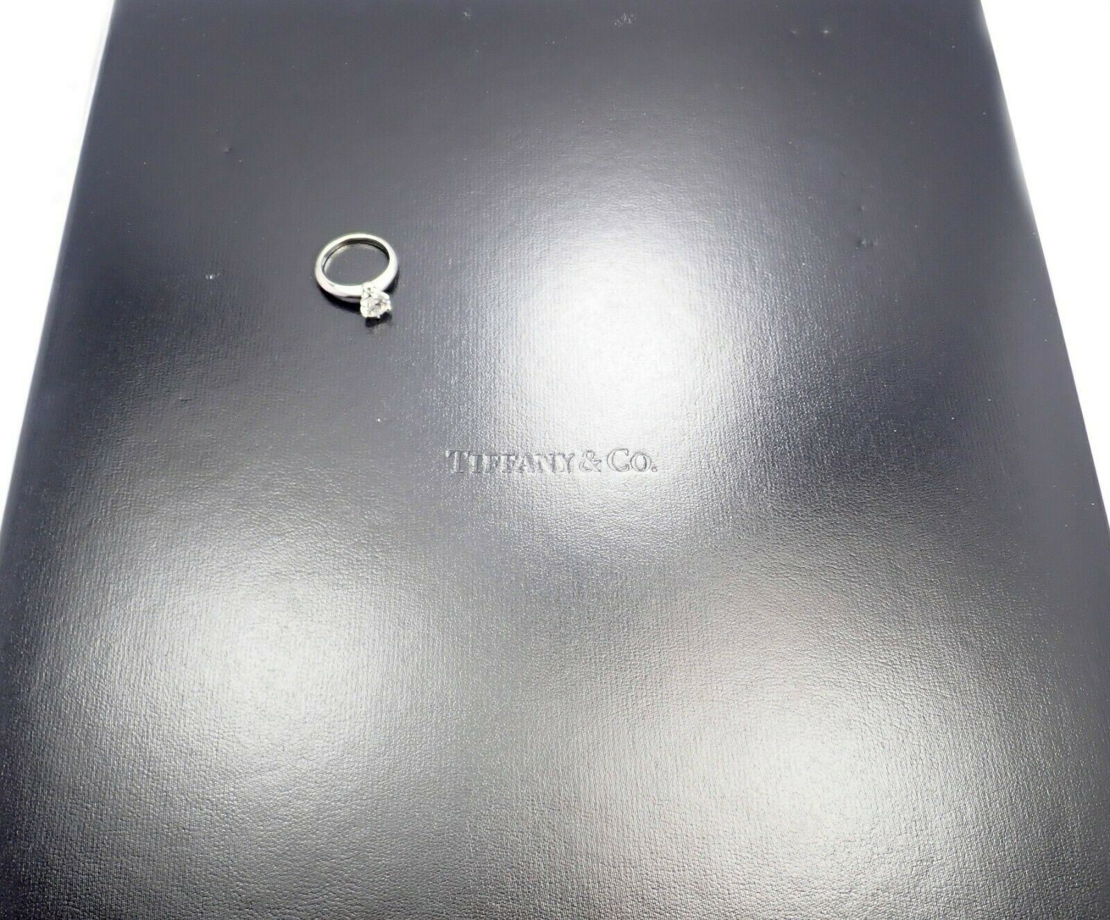 Tiffany & Co. Jewelry & Watches:Vintage & Antique Jewelry:Rings Authentic! Tiffany & Co. Platinum 1.13ct Diamond H VS1 XXX Engagement Ring Cert