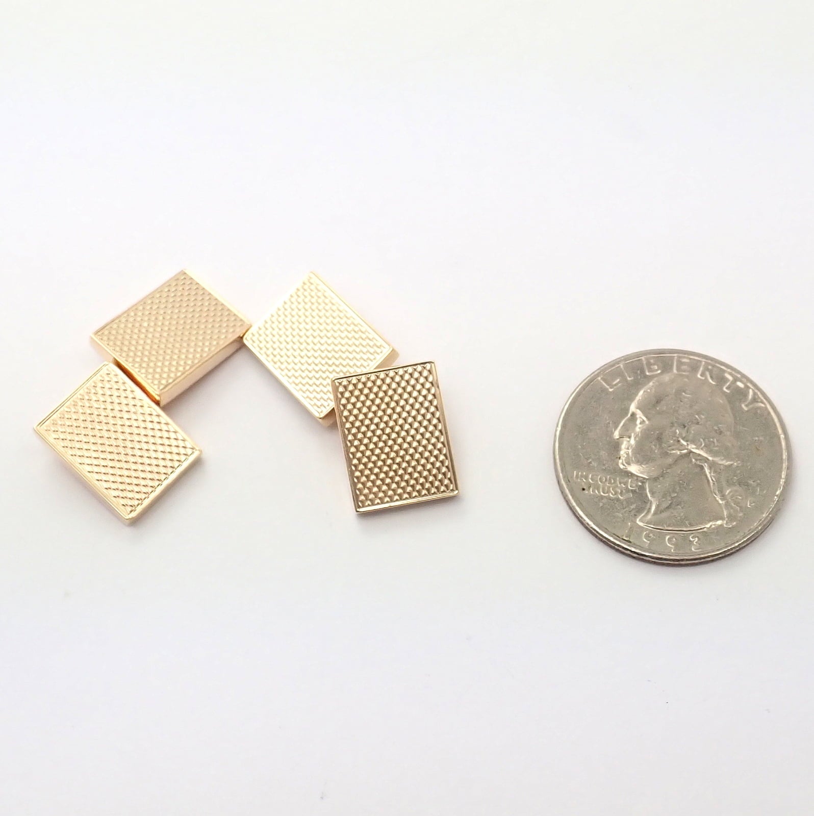 Van Cleef & Arpels Jewelry & Watches:Men's Jewelry:Cufflinks Rare! Authentic Van Cleef & Arpels 18k Yellow Gold Vintage Rectangle Cufflinks