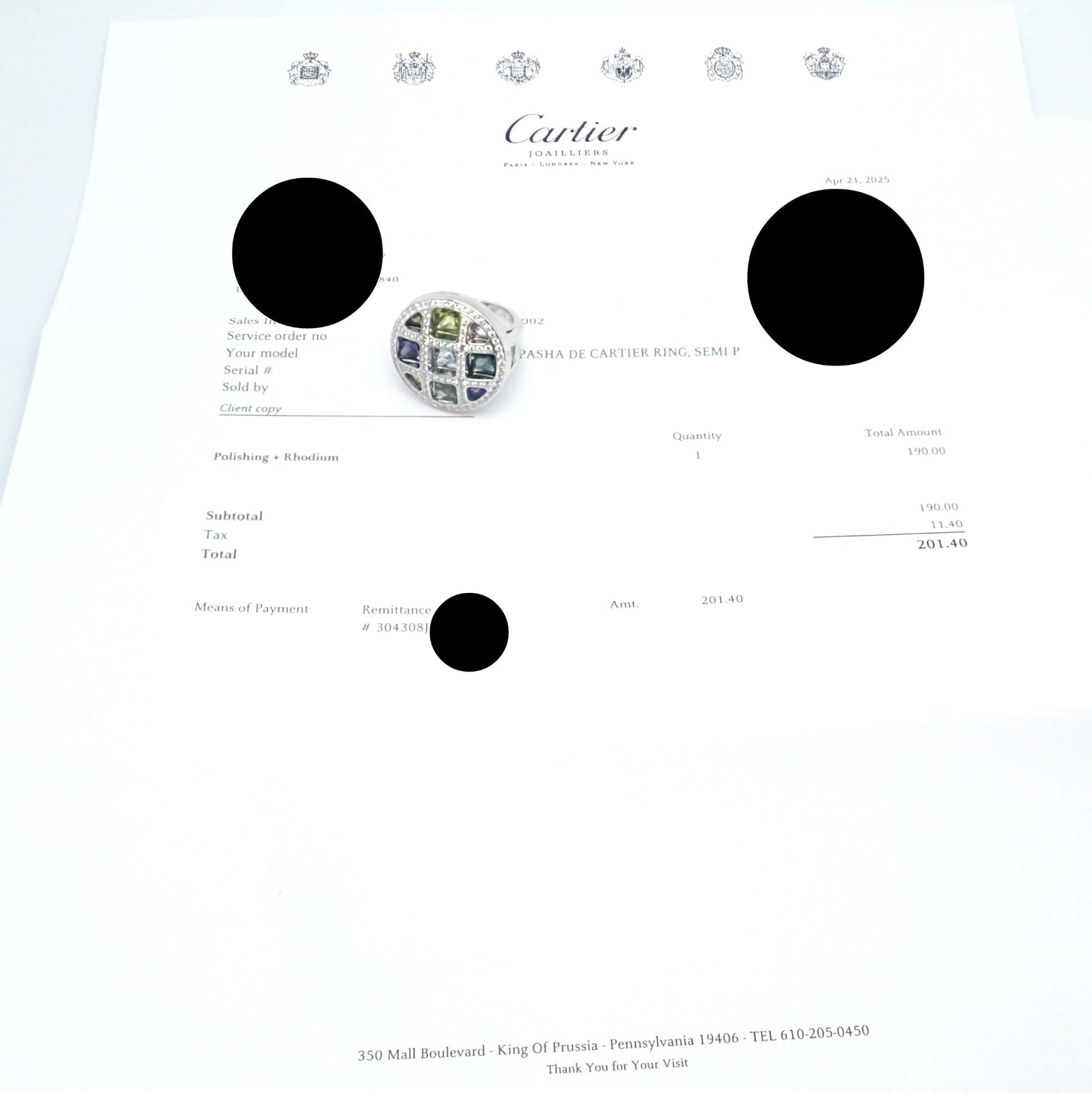 Cartier Jewelry & Watches:Fine Jewelry:Rings Cartier Pasha 18k White Gold Diamond Color Stone Ring Box + Papers sz 6 52