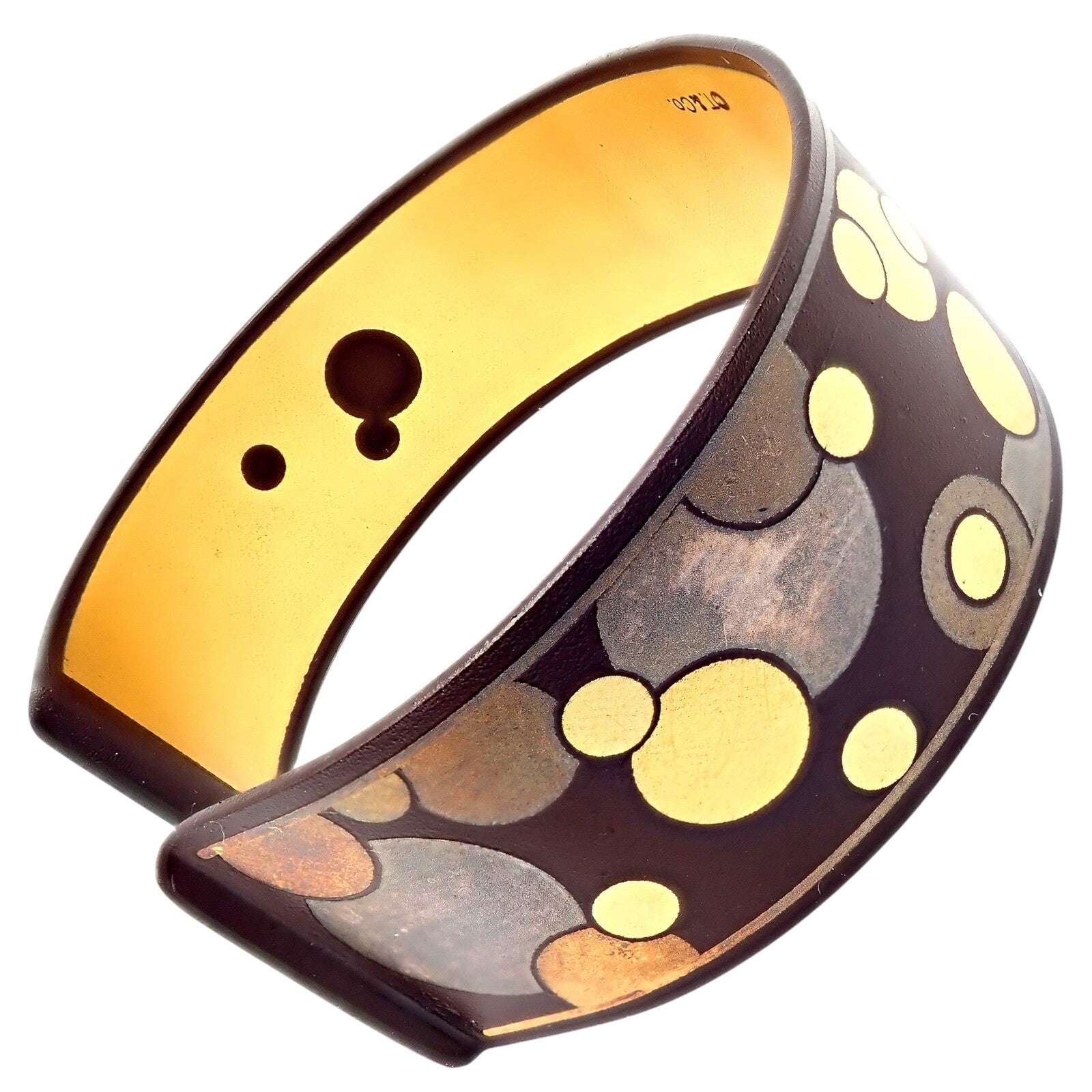 Rare! Vintage Tiffany & Co. Angela Cummings Black Iron 24k Gold Cuff Bracelet | Fortrove