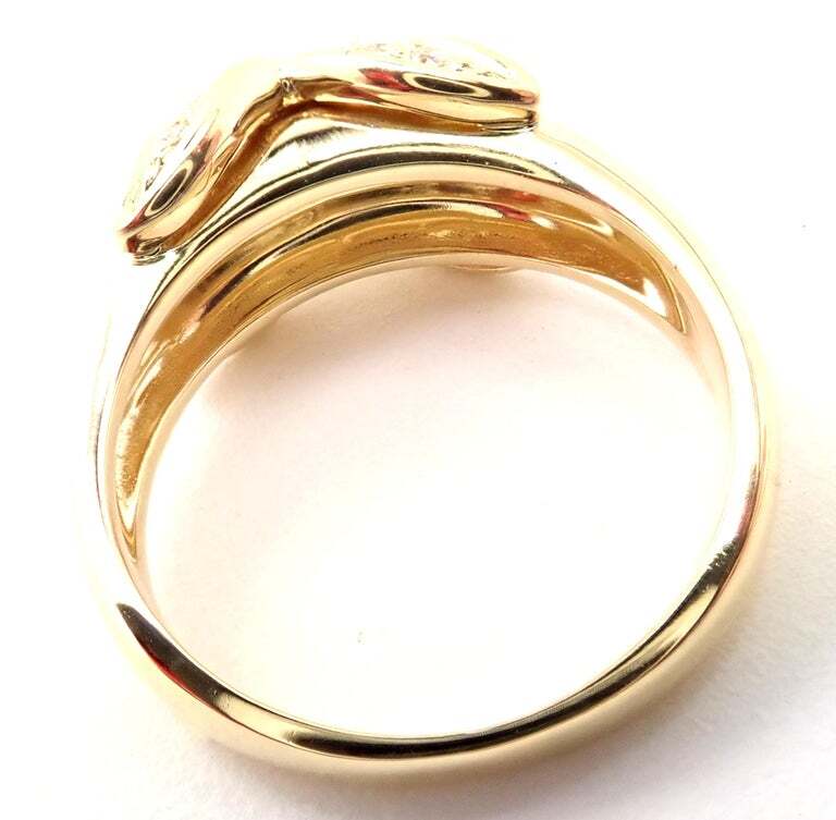 Authentic! Tiffany & Co 18k Yellow Gold Diamond Signature X Band Ring | Fortrove