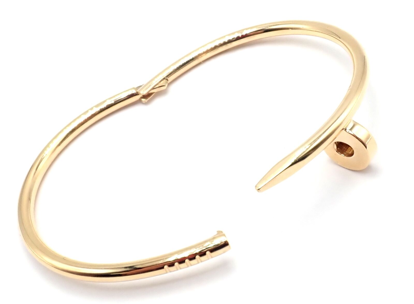 Cartier Juste un Clou Nail 18k Yellow Gold Bangle Bracelet Size 17 Paper | Fortrove