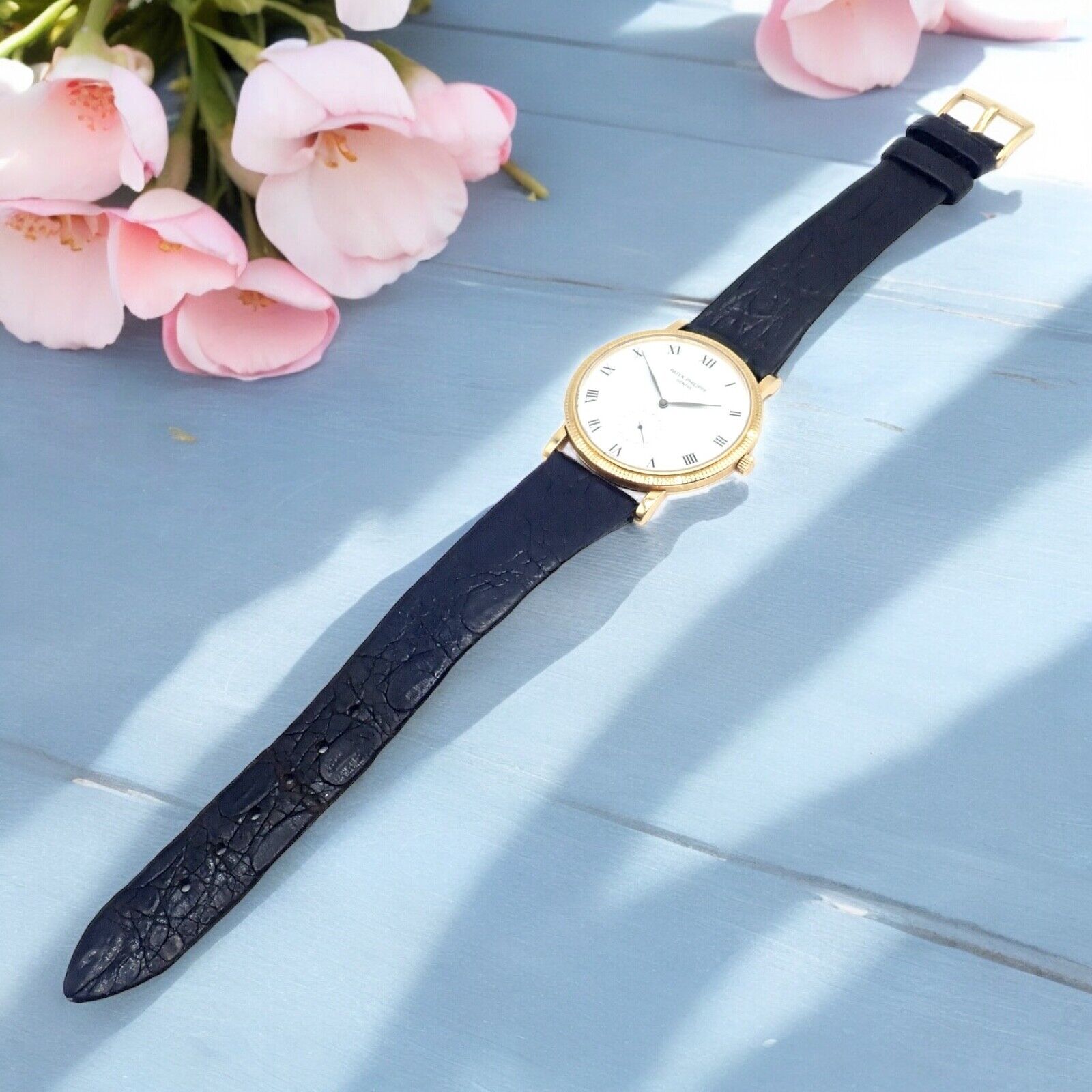 Patek Philippe Jewelry & Watches:Watches, Parts & Accessories:Watches:Wristwatches Patek Philippe 18k Yellow Gold Calatrava Manual Wind Roman Dial Watch