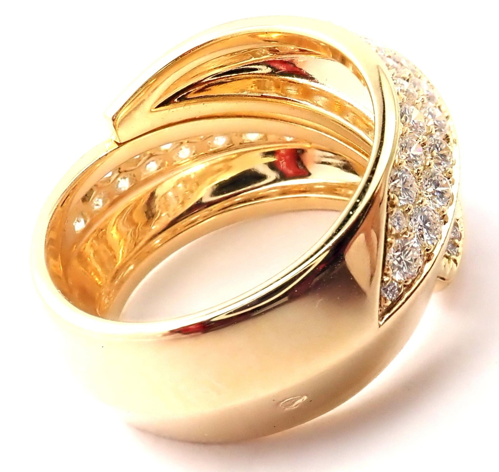 Cartier Jewelry & Watches:Fine Jewelry:Rings Authentic! Cartier Panthere Griffe 18k Yellow Gold 2.50ctw Diamond Band Ring