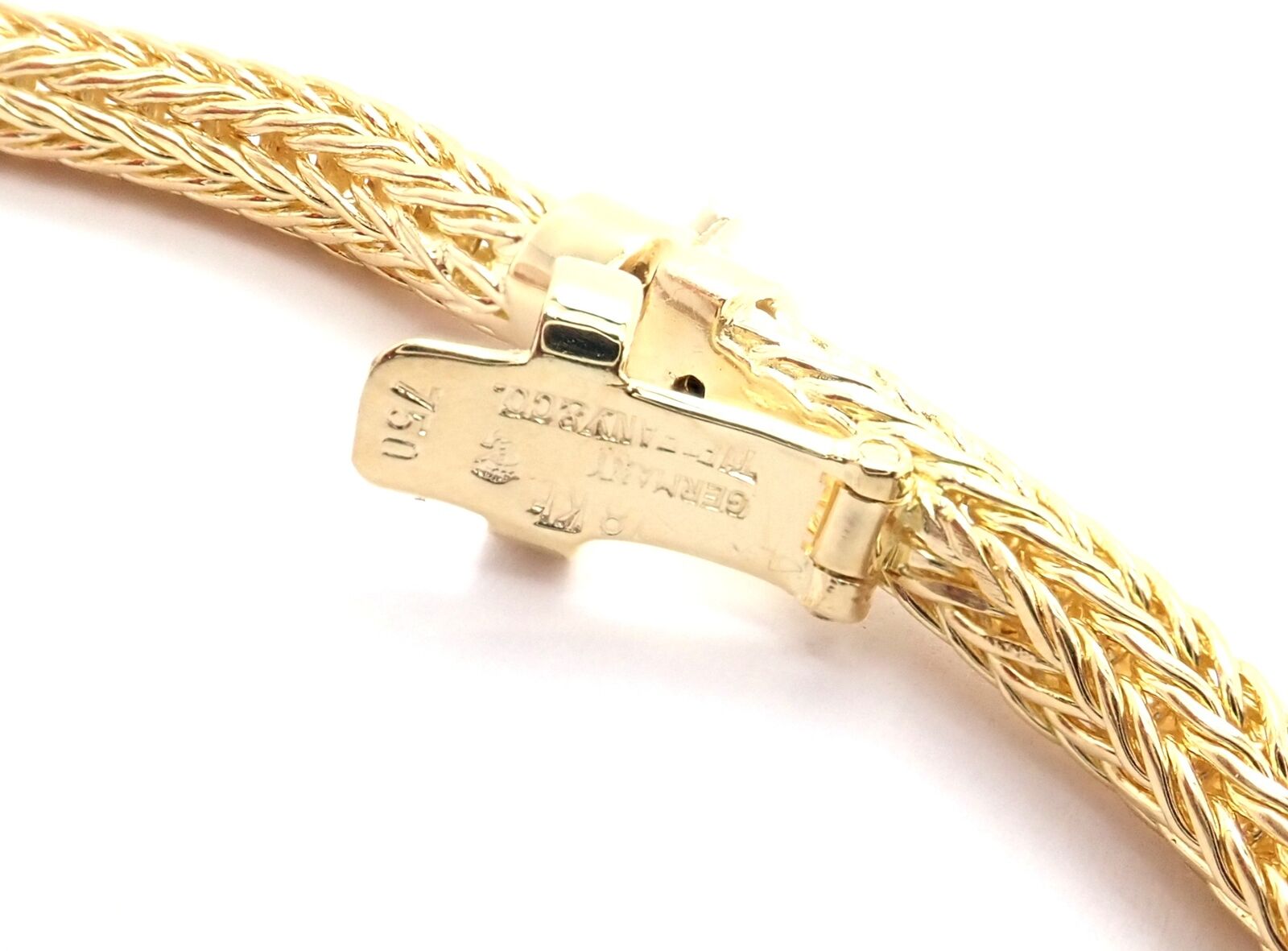 Authentic! Vintage Tiffany & Co 18k Yellow Gold Foxtail Link Chain Necklace | Fortrove