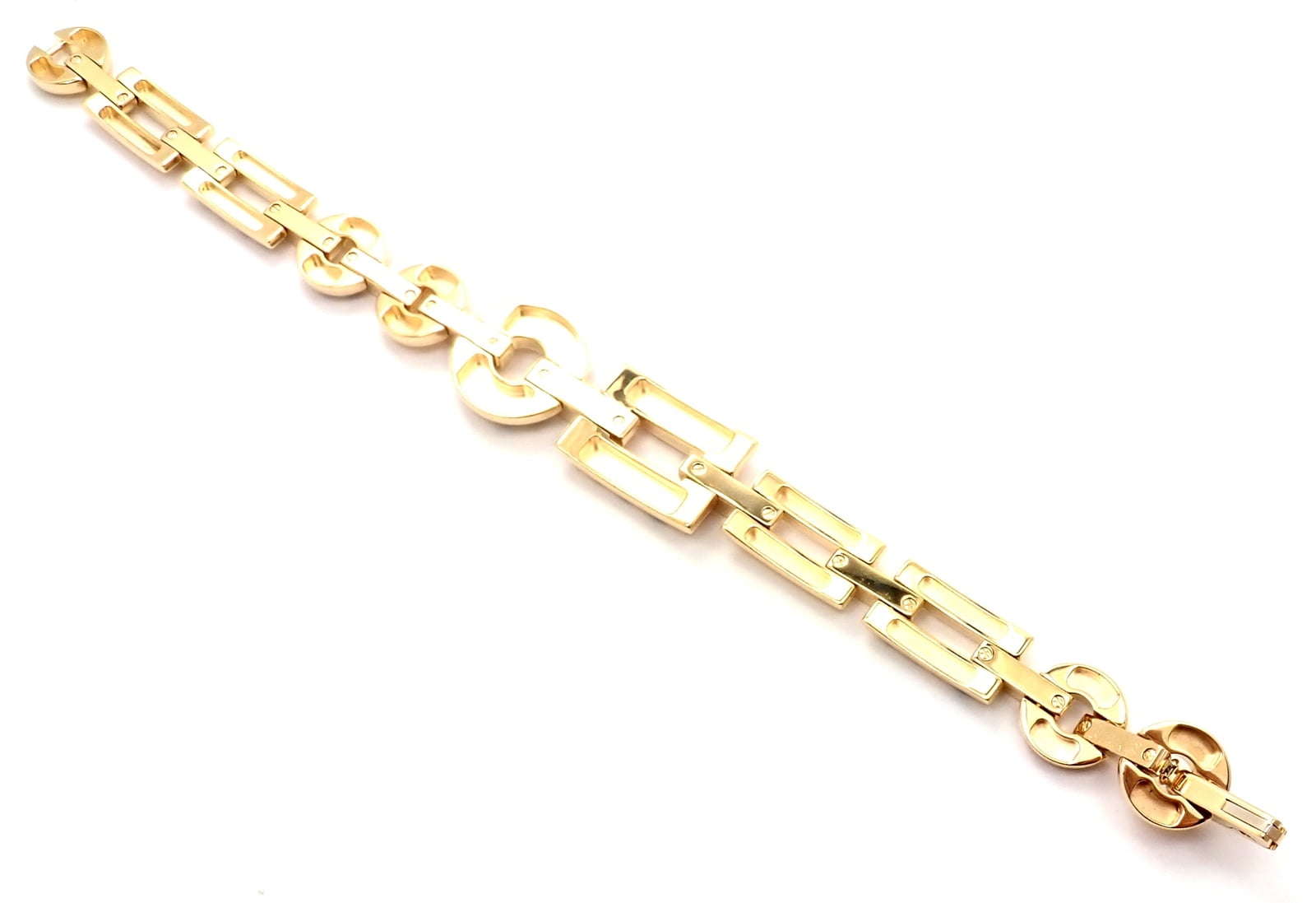 Cartier Jewelry & Watches:Fine Jewelry:Bracelets & Charms Rare! Authentic Cartier Panthere 18k Gold Black Lacquer Spot Link Bracelet Paper