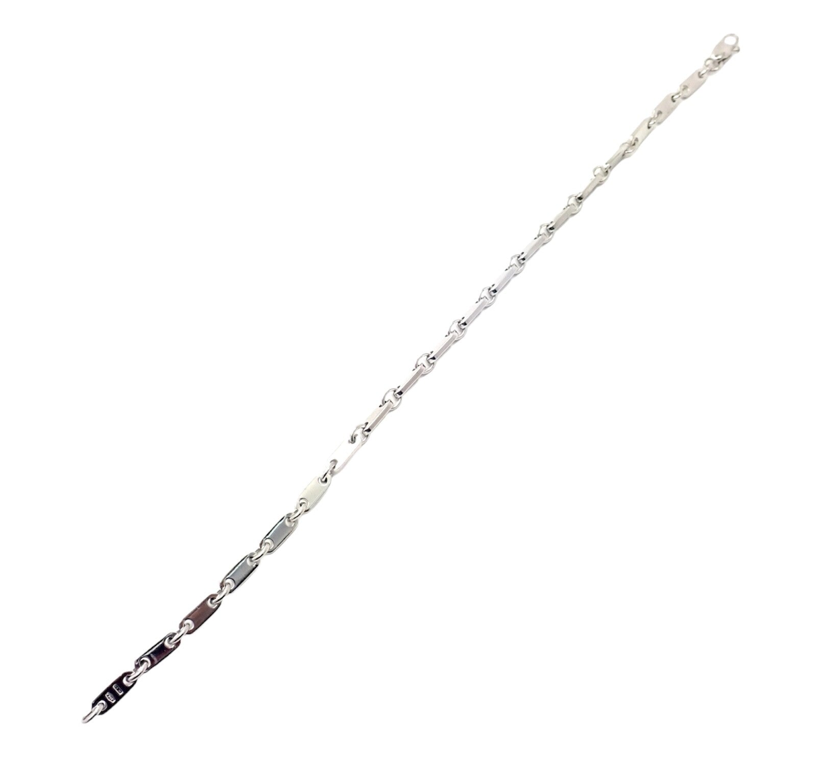 Cartier Jewelry & Watches:Fine Jewelry:Bracelets & Charms Authentic! Vinage Cartier 18k White Gold Fidelity Link Bracelet