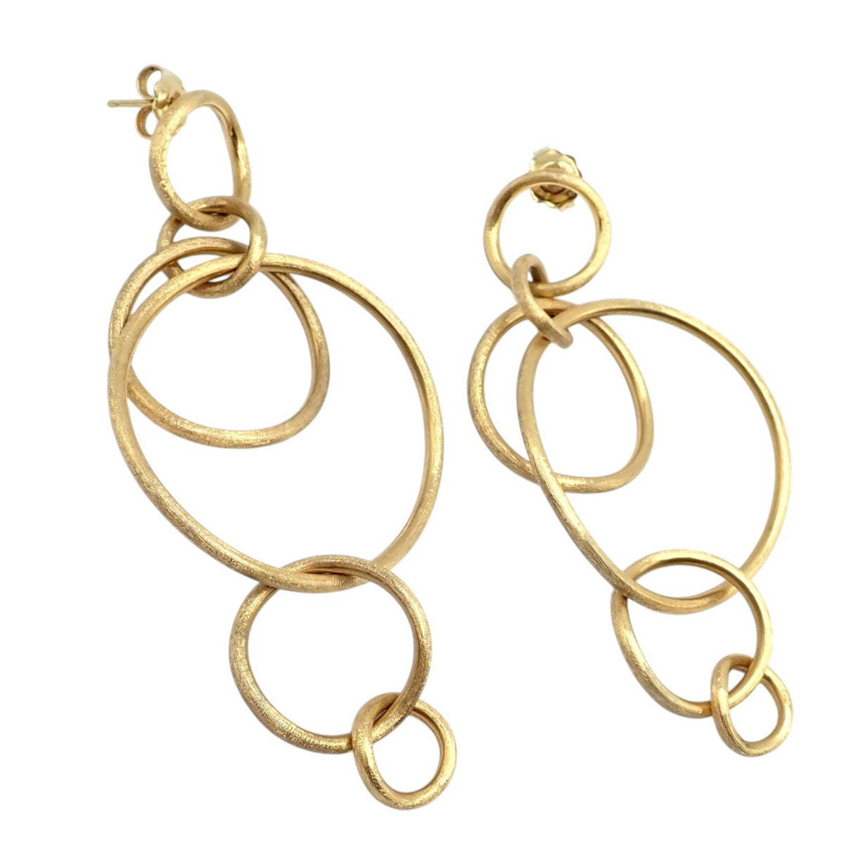 Marco Bicego Jewelry & Watches:Fine Jewelry:Earrings Authentic! Marco Bicego 18k Yellow Gold Large Jaipur Dangle Earrings