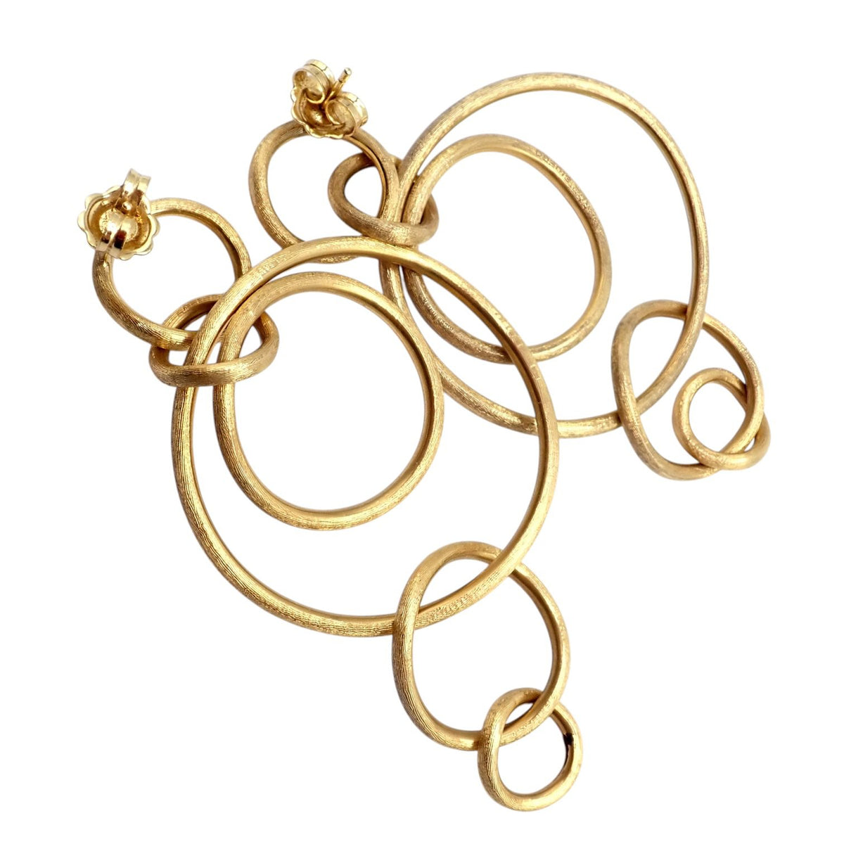 Marco Bicego Jewelry & Watches:Fine Jewelry:Earrings Authentic! Marco Bicego 18k Yellow Gold Large Jaipur Dangle Earrings