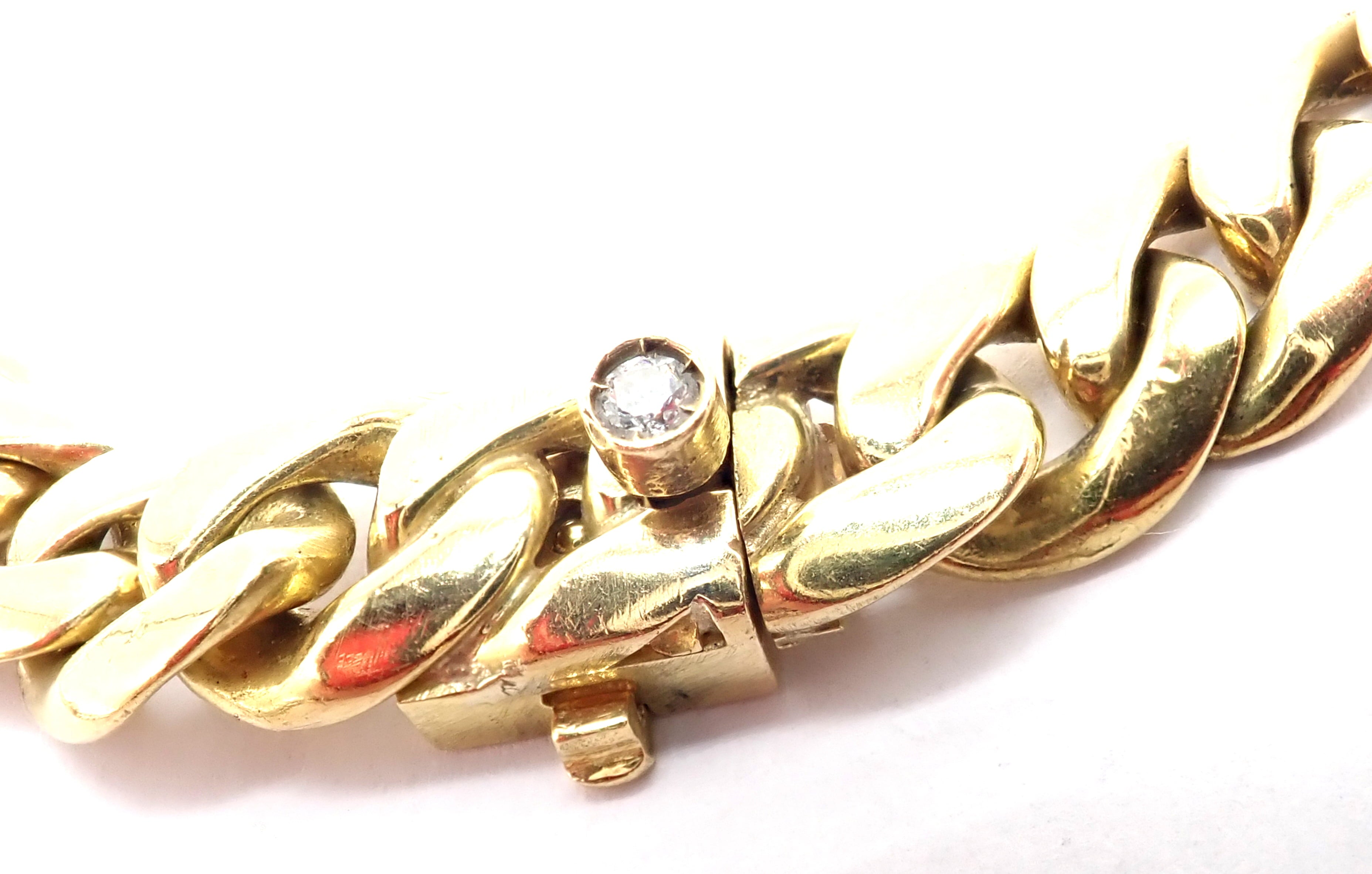 Rare! Vintage Bvlgari Bulgari 18k Yellow Gold Color Stone Link Necklace | Fortrove