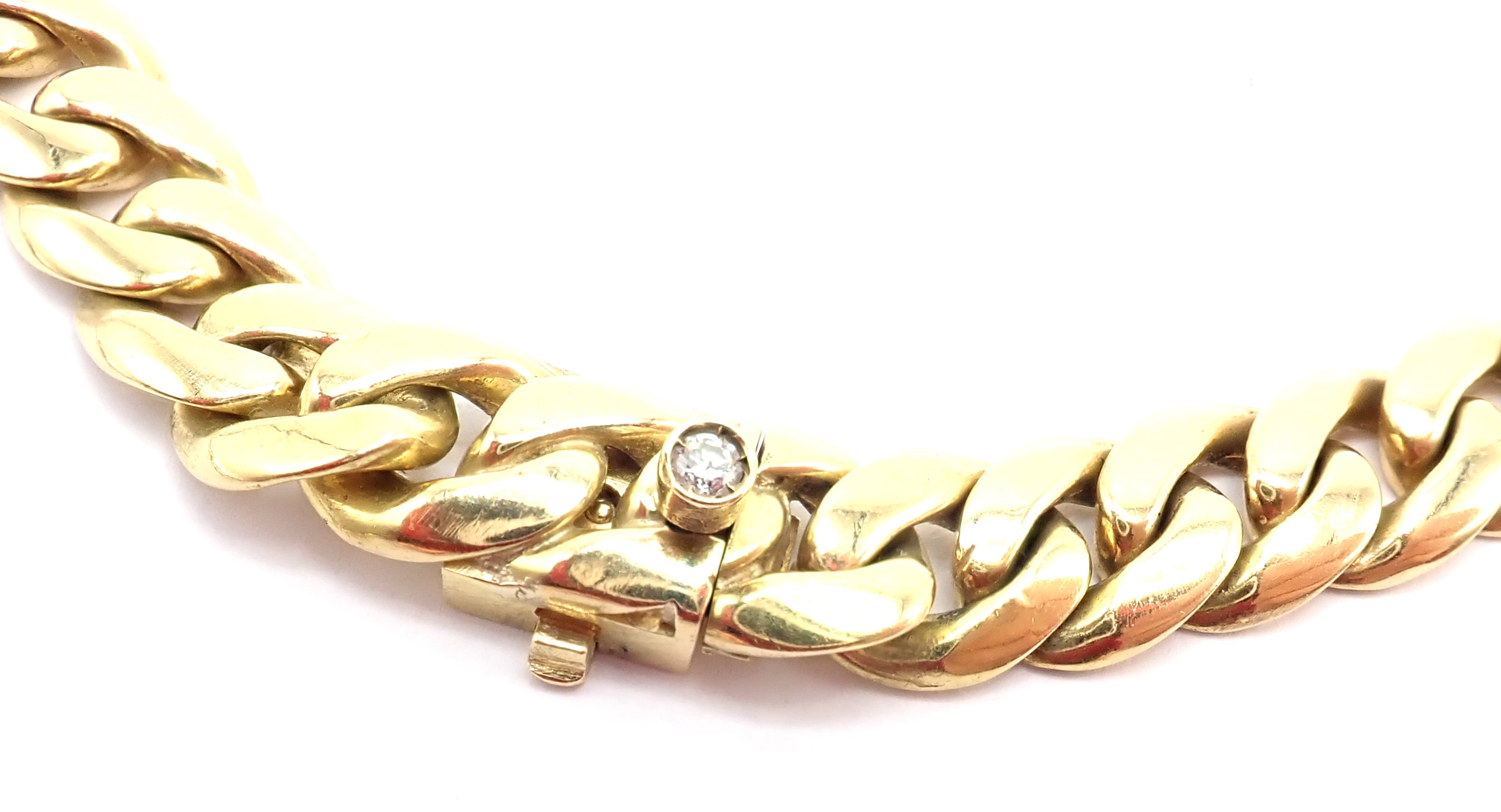 Rare! Vintage Bvlgari Bulgari 18k Yellow Gold Color Stone Link Necklace | Fortrove