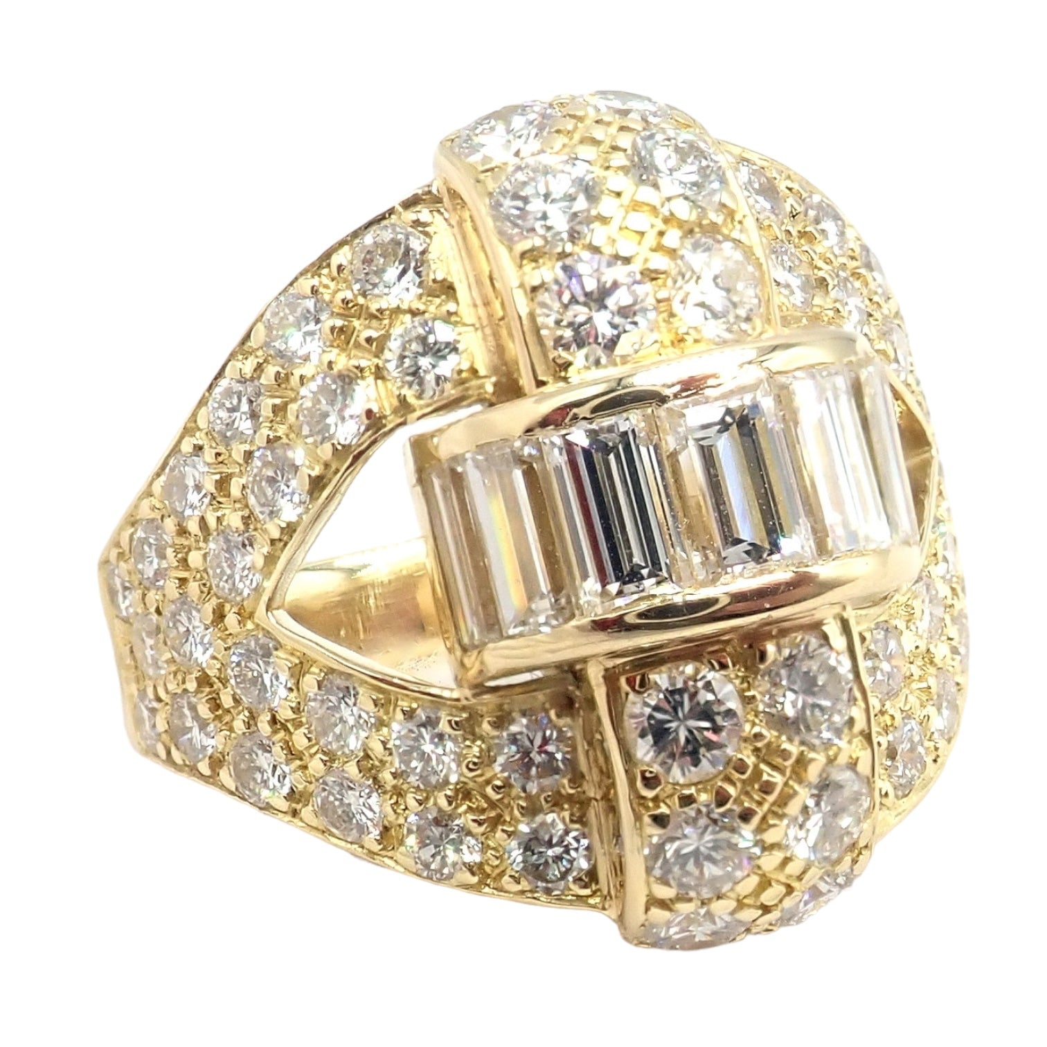 Piaget Jewelry & Watches:Fine Jewelry:Rings Rare! Authentic Piaget 18K Yellow Gold 3Ct Diamond Cocktail Ring