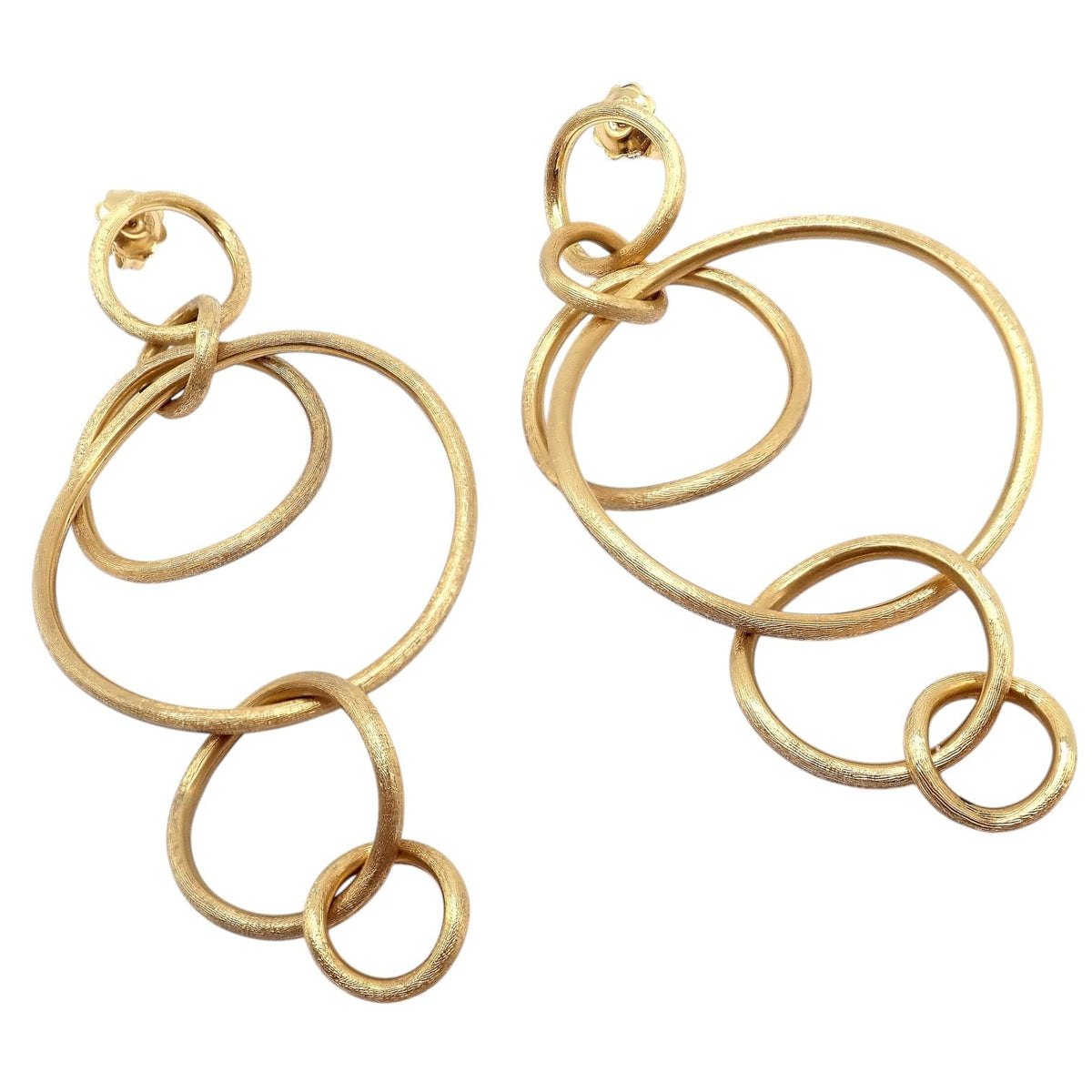 Marco Bicego Jewelry & Watches:Fine Jewelry:Earrings Authentic! Marco Bicego 18k Yellow Gold Large Jaipur Dangle Earrings