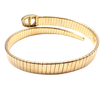 Christian Dior Jewelry & Watches:Fine Jewelry:Bracelets & Charms Rare! Authentic Christian Dior 18k Yellow Gold Diamond Snake Coil Bracelet