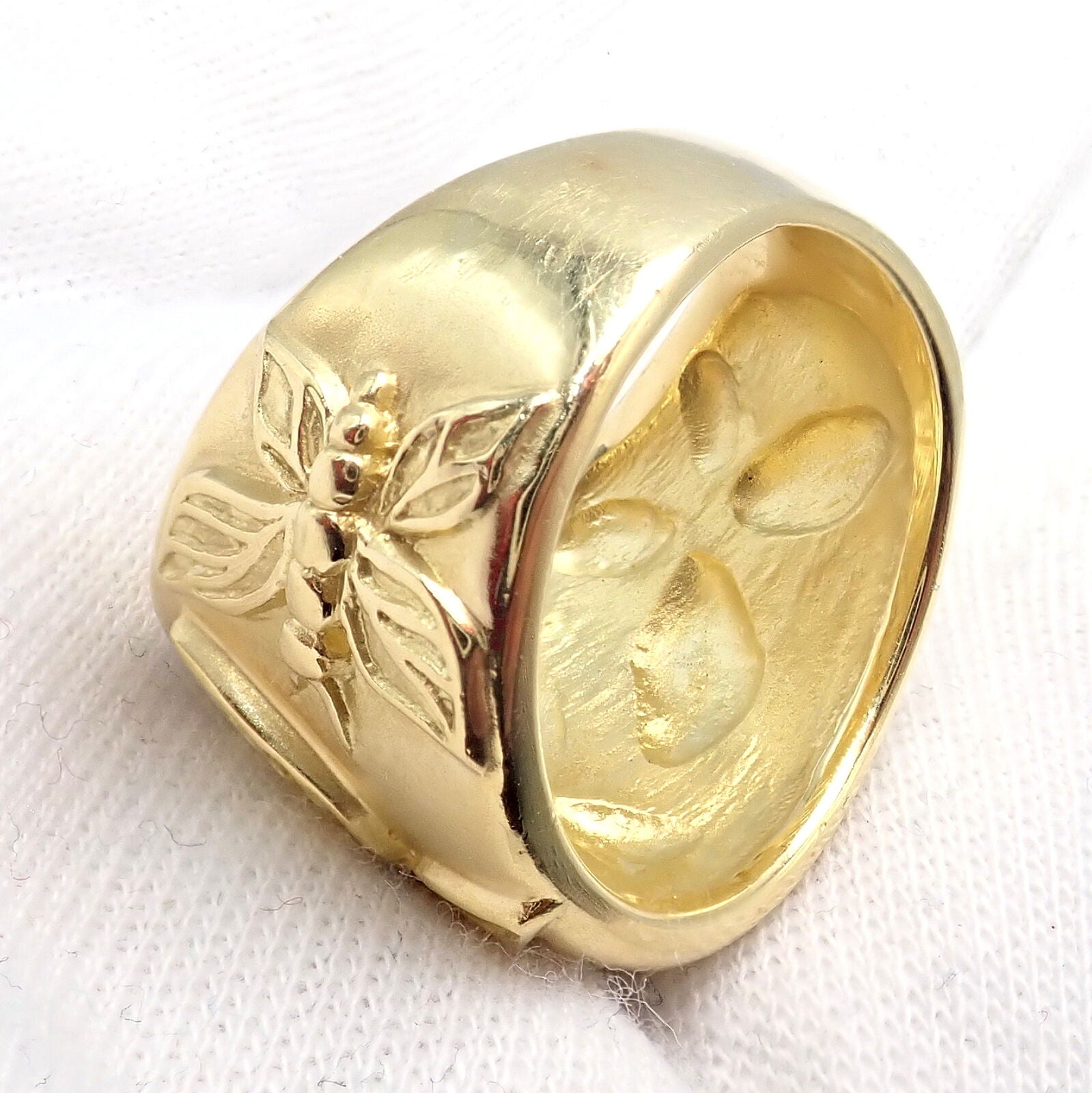 SeidenGang Jewelry & Watches:Fine Jewelry:Rings Rare! Vintage SeidenGang 18k Yellow Gold Diamond Butterfly Ring Sz 6