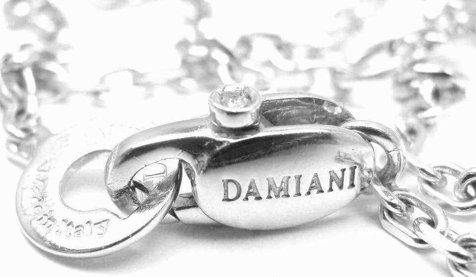 Damiani Jewelry & Watches:Fine Jewelry:Necklaces & Pendants Authentic! Damiani Blasoni Diamond 18k White Gold Pendant Necklace
