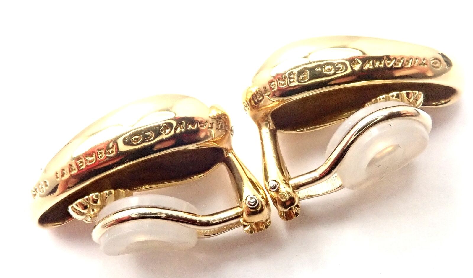 Tiffany & Co. Jewelry & Watches:Fine Jewelry:Earrings Authentic! Tiffany & Co Elsa Peretti 18k Yellow Gold Large Bean Earrings