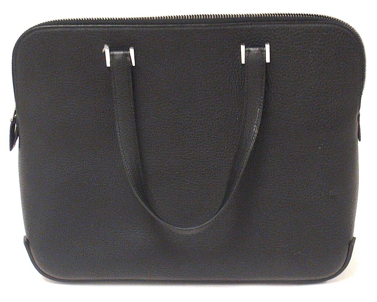 Authentic! Hermes Evelyne Dark Tan Clemence Leather GM Handbag Purse