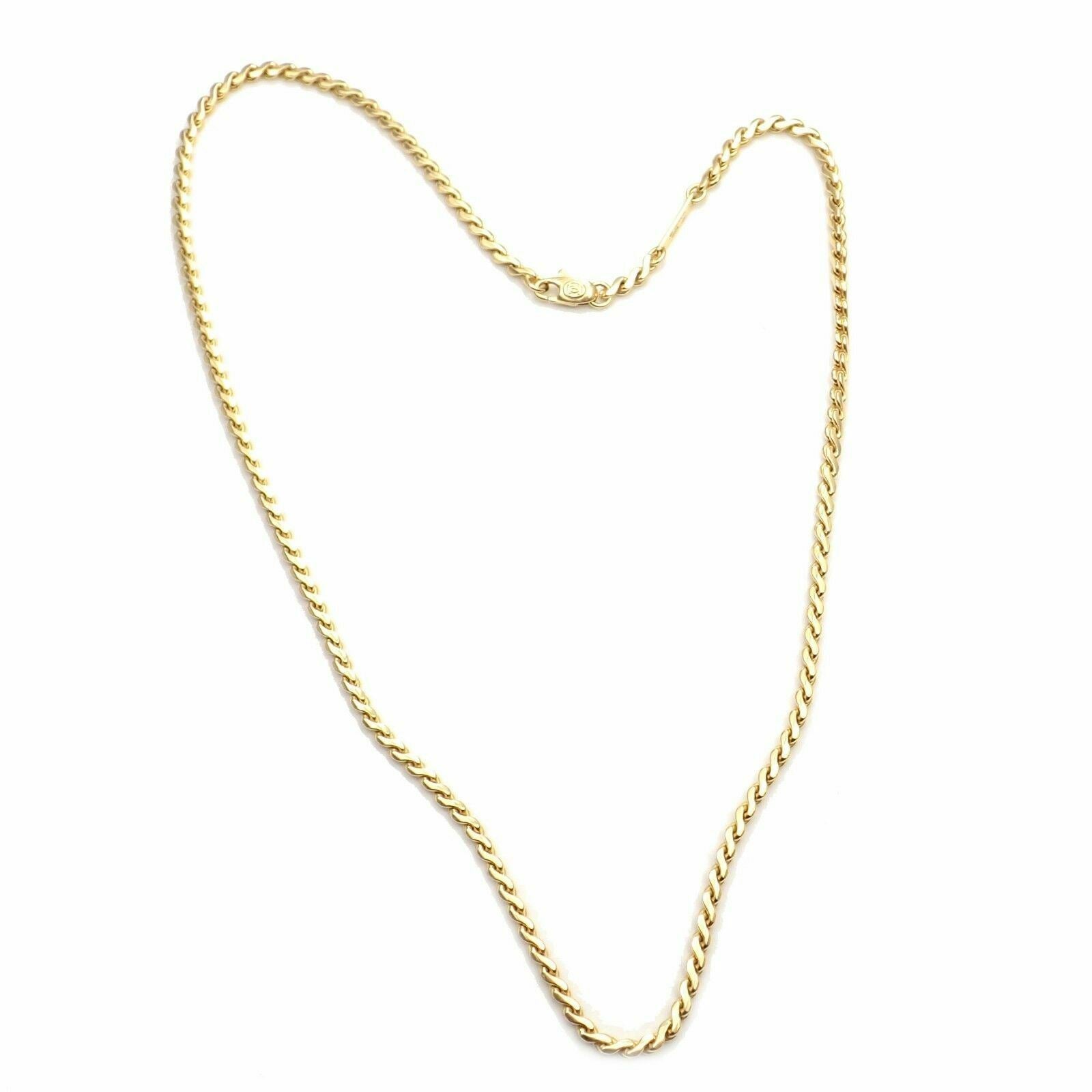 Cartier Jewelry & Watches:Fine Jewelry:Necklaces & Pendants Authentic Cartier 18k Yellow Gold Serpentine S Link Chain Necklace 16.5" 1994