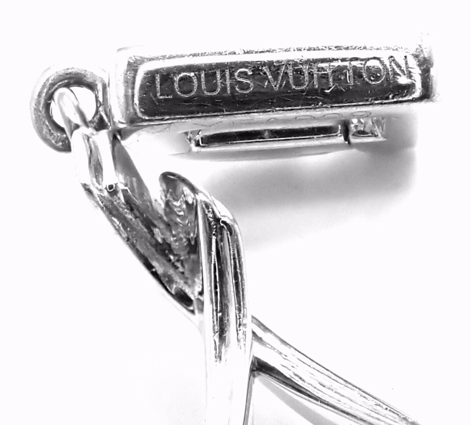 Louis Vuitton 18K White Gold Ballet Shoes Charm Pendant