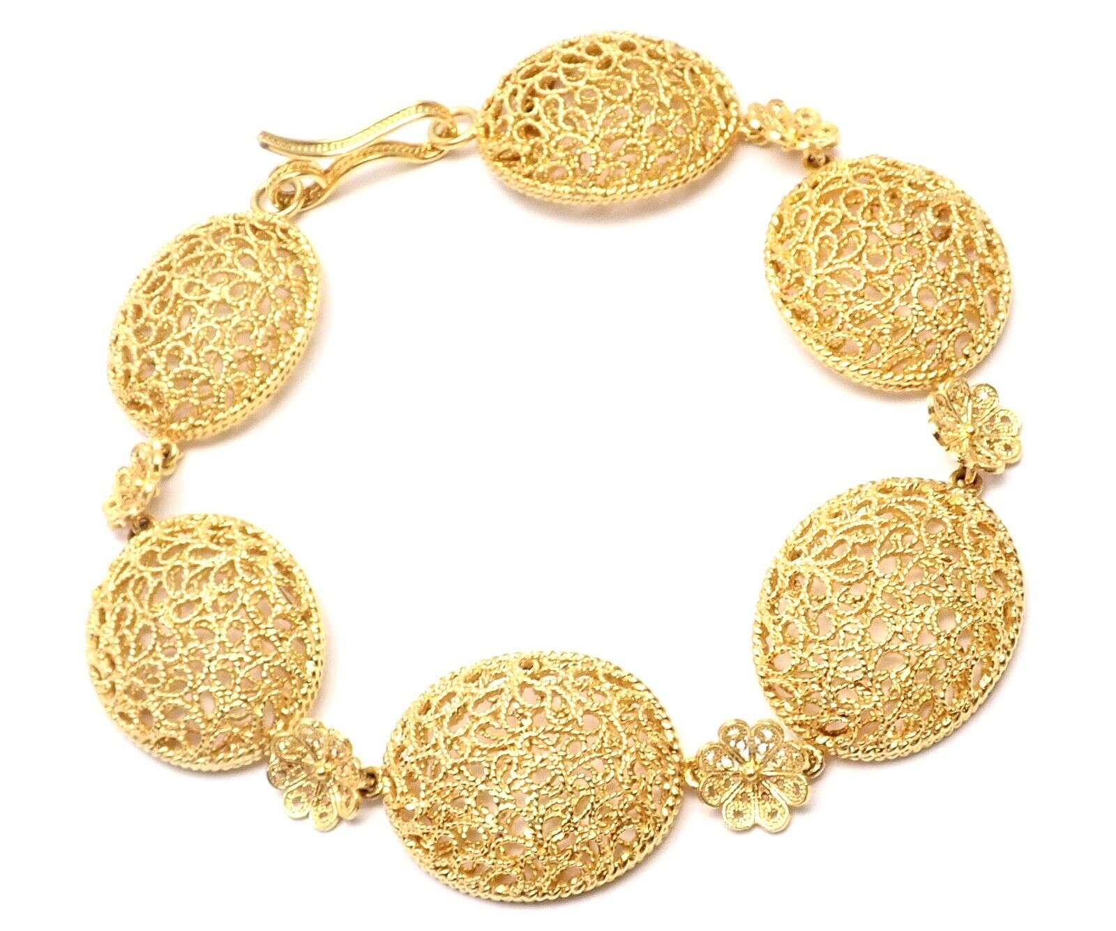 Buccellati Jewelry & Watches:Fine Jewelry:Bracelets & Charms Authentic! Buccellati Filidoro 18k Yellow Gold Link Bracelet Box & Certificate