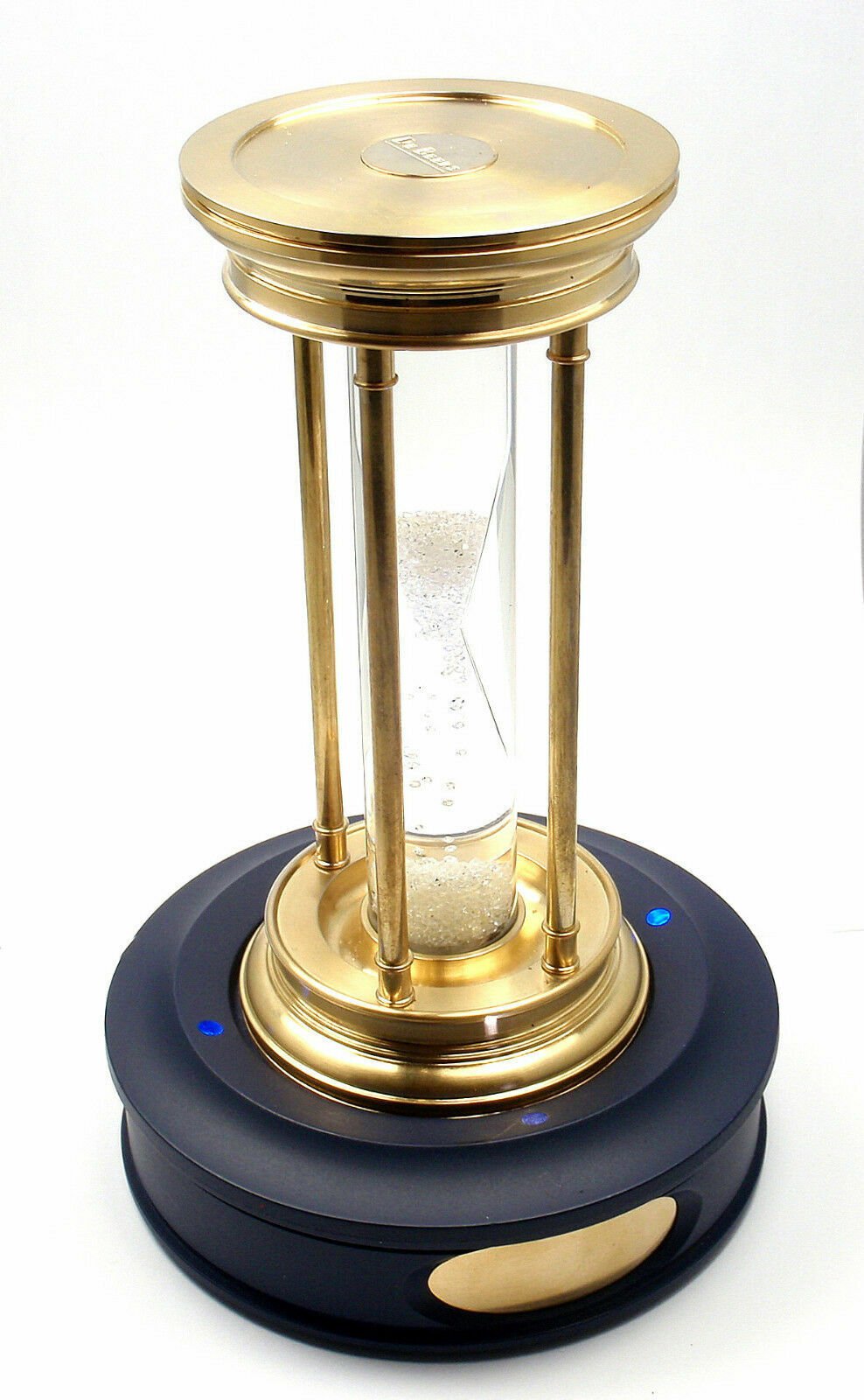 DeBeers Collectibles:Decorative Collectibles:Clocks:Other Clocks Very Rare! De Beers Limited Edition Millennium 2000 Diamond Brass Hourglass